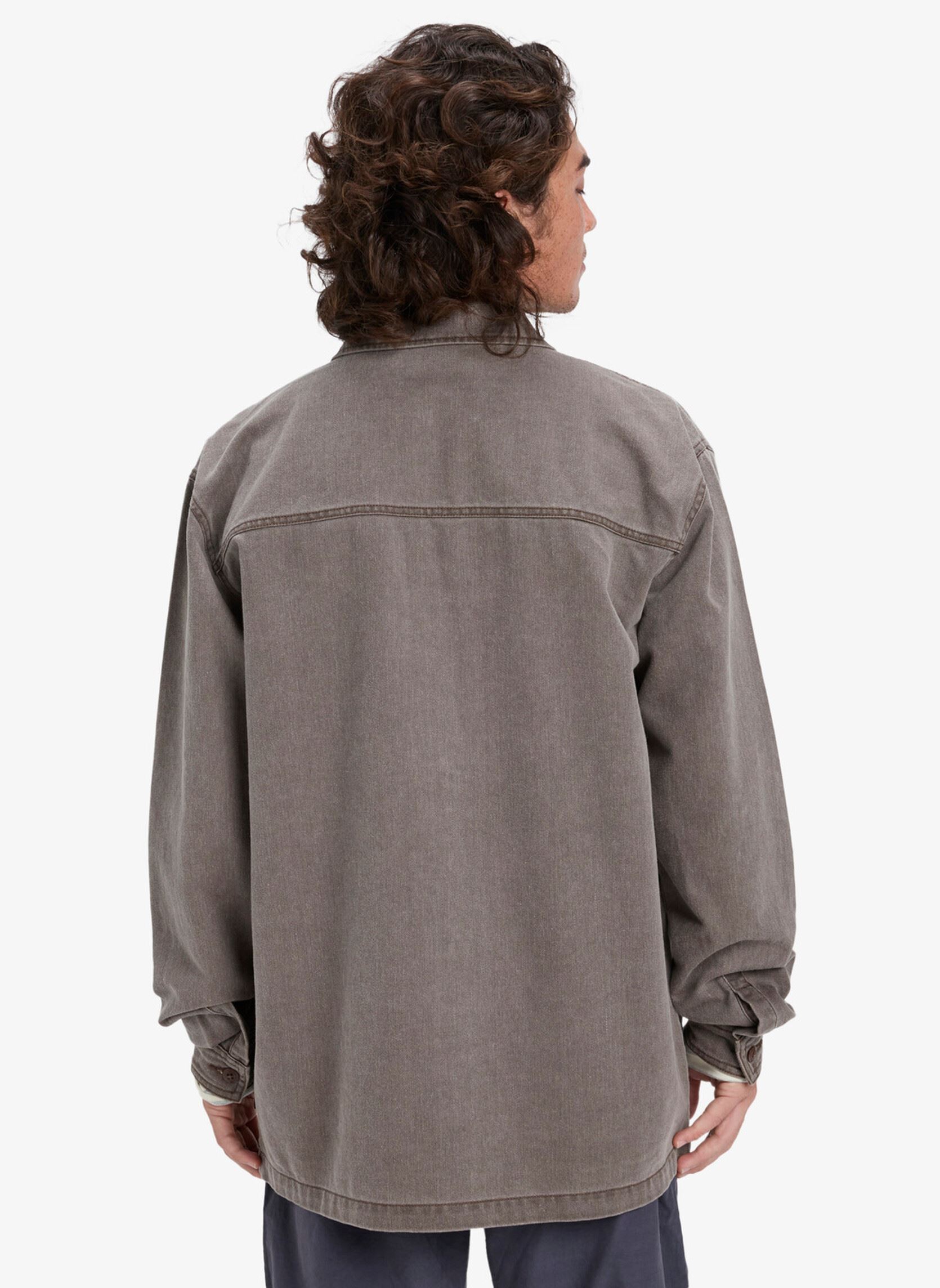 Hemden Mohab Washed Twill Ls Shirt heren bruin Quiksilver Hemden Mohab Washed Twill Ls Shirt heren bruin Chocolate Brown