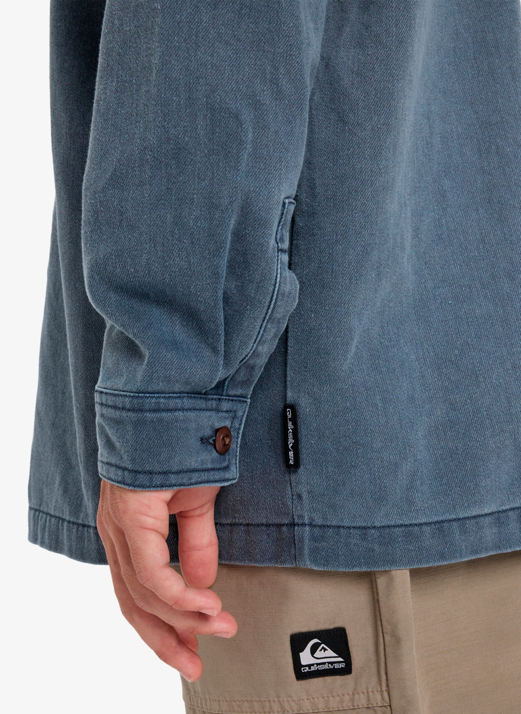 Chemises Mohab Washed Twill Ls Shirt homme bleu Quiksilver Chemises Mohab Washed Twill Ls Shirt homme bleu DARK NAVY