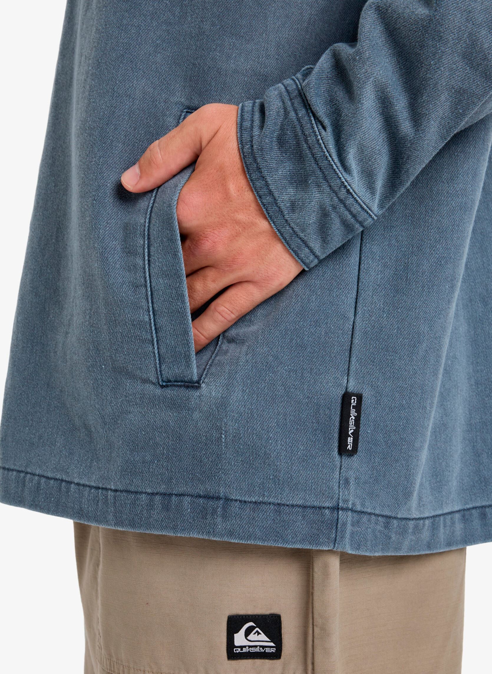 Chemises Mohab Washed Twill Ls Shirt homme bleu Quiksilver Chemises Mohab Washed Twill Ls Shirt homme bleu DARK NAVY