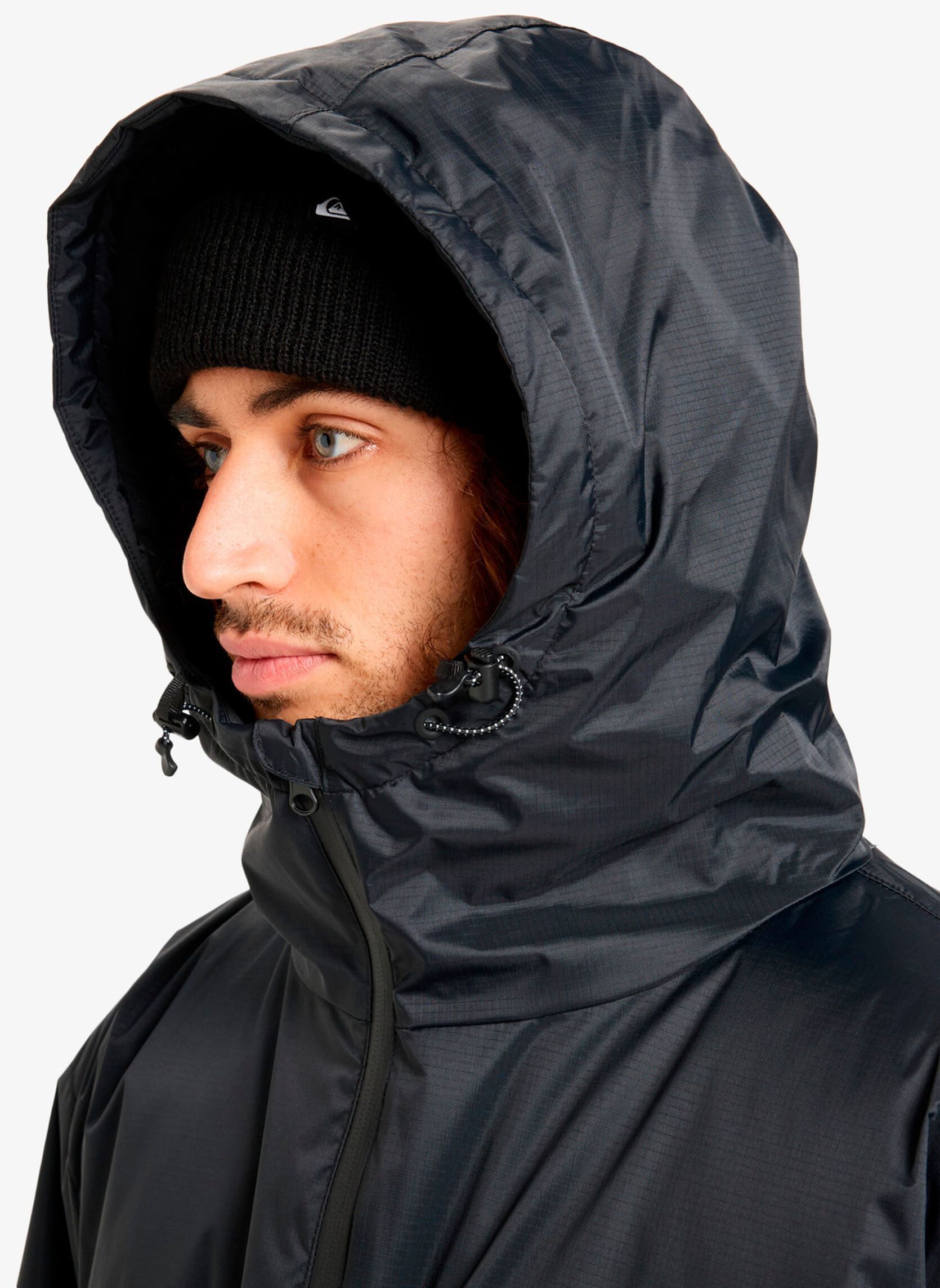 Wasserdichte Jacken Full Rig Poncho Jacket herren schwarz Quiksilver Wasserdichte Jacken Full Rig Poncho Jacket herren schwarz Black