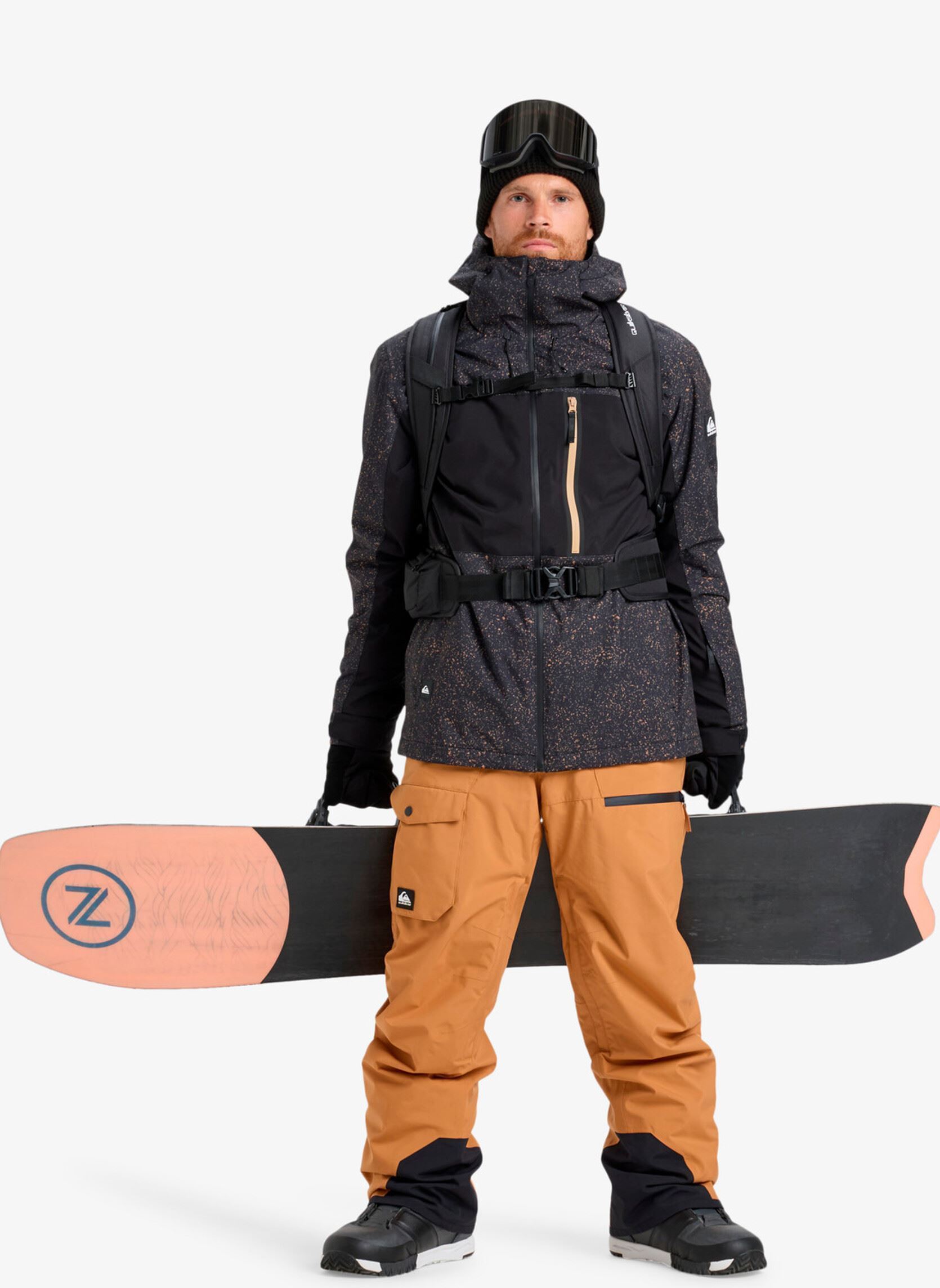Jacken Sycamore Printed Jk herren schwarz Quiksilver Jacken Sycamore Printed Jk herren schwarz Mountain Static True Black