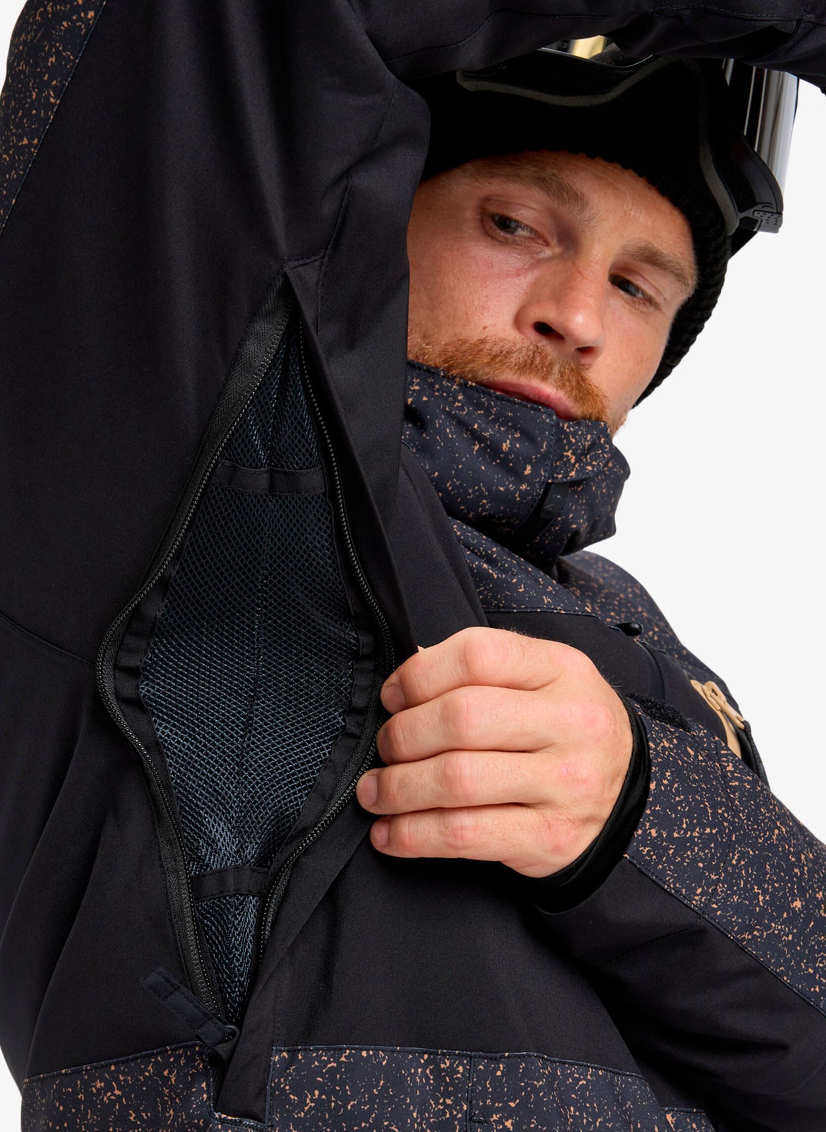 Jacken Sycamore Printed Jk herren schwarz Quiksilver Jacken Sycamore Printed Jk herren schwarz Mountain Static True Black