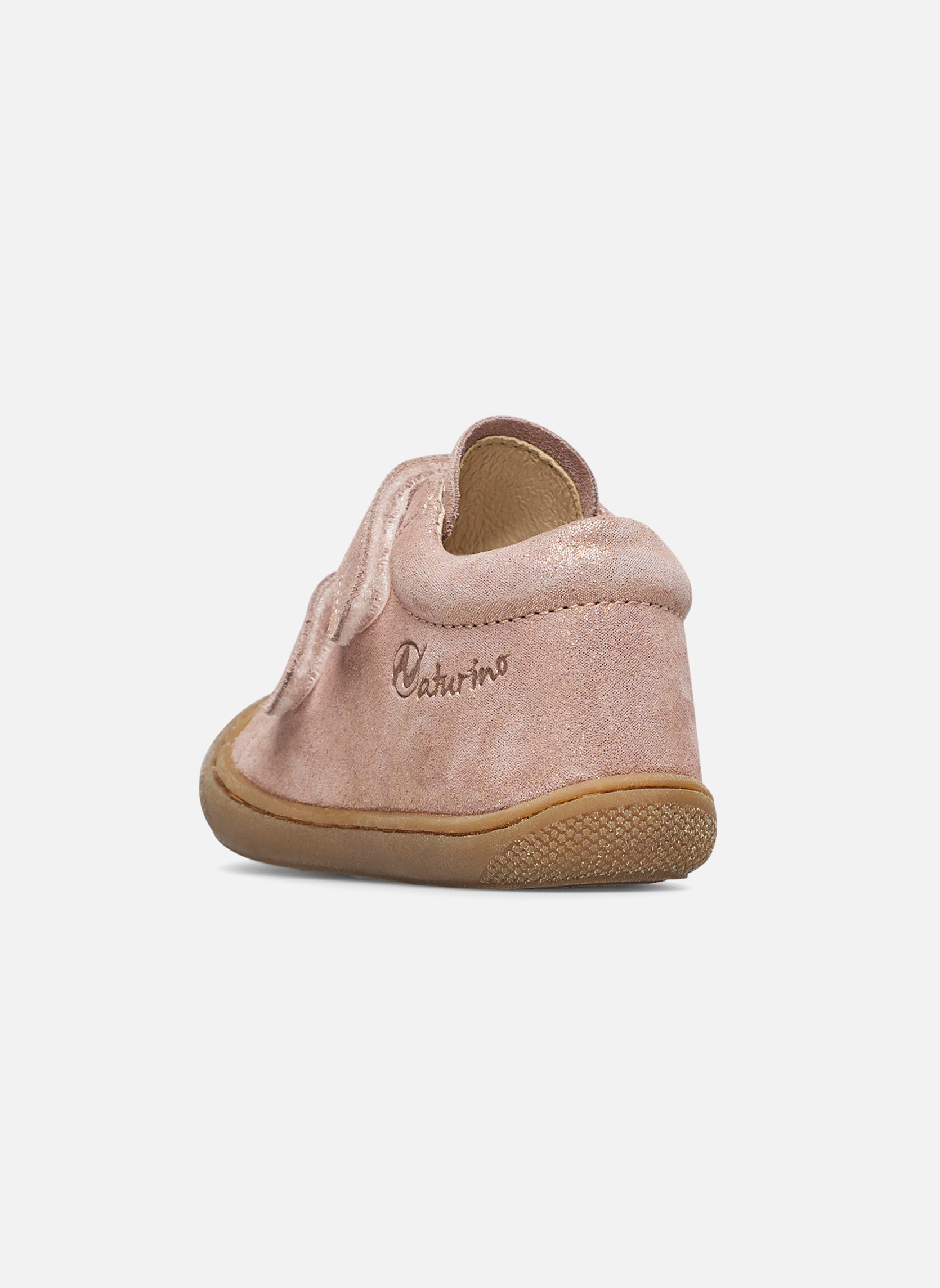 Baskets Premiers Pas Naturino En Suède Et Cuir - Taille 29 - Rose - Pour Bébé