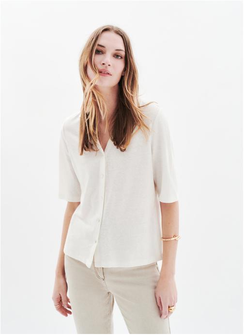 Caroll Tee-shirts 251T-TEVELINA femme blanc