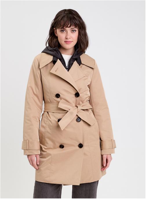 Cache Cache Trench-coats TRENPAD femme beige