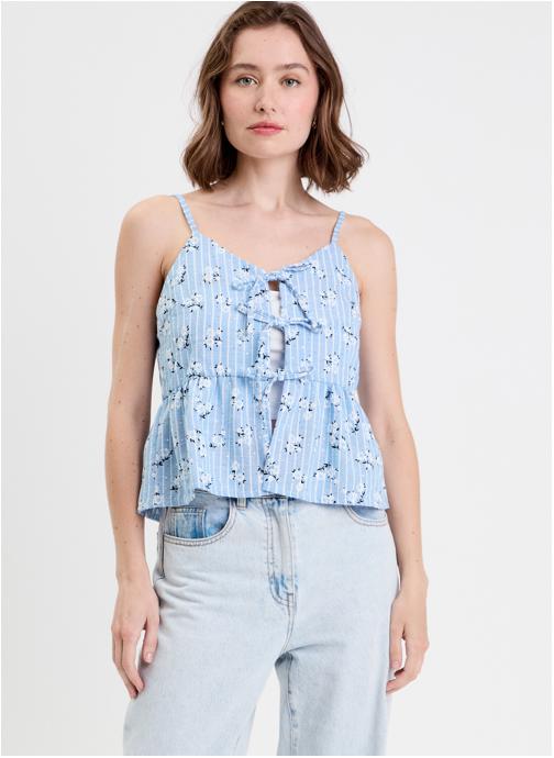 Cache Cache Débardeurs TOPSOLEIL femme bleu