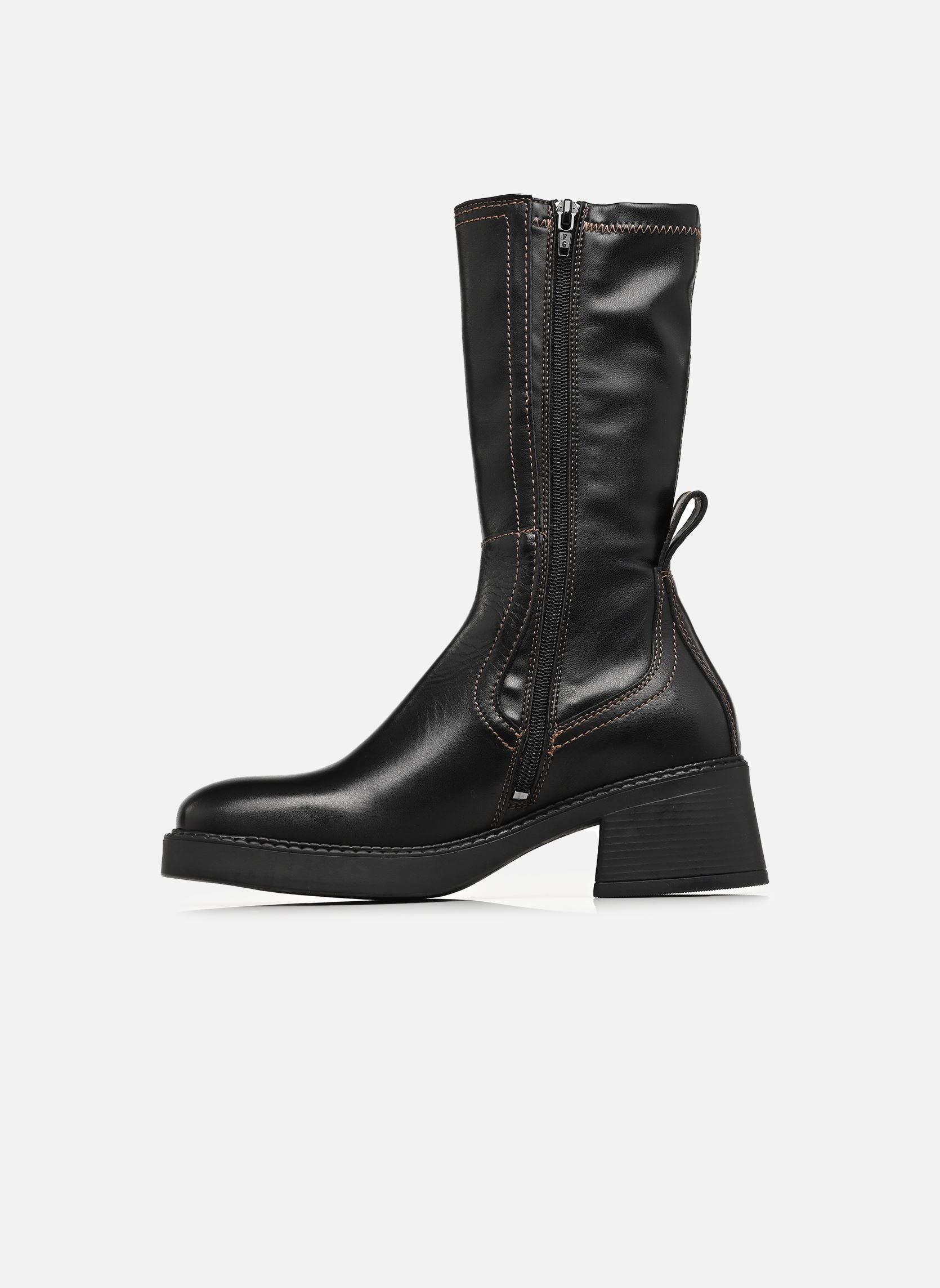 Enkellaarzen en boots Fabi dames zwart E8 by Miista Enkellaarzen en boots Fabi dames zwart BLACK