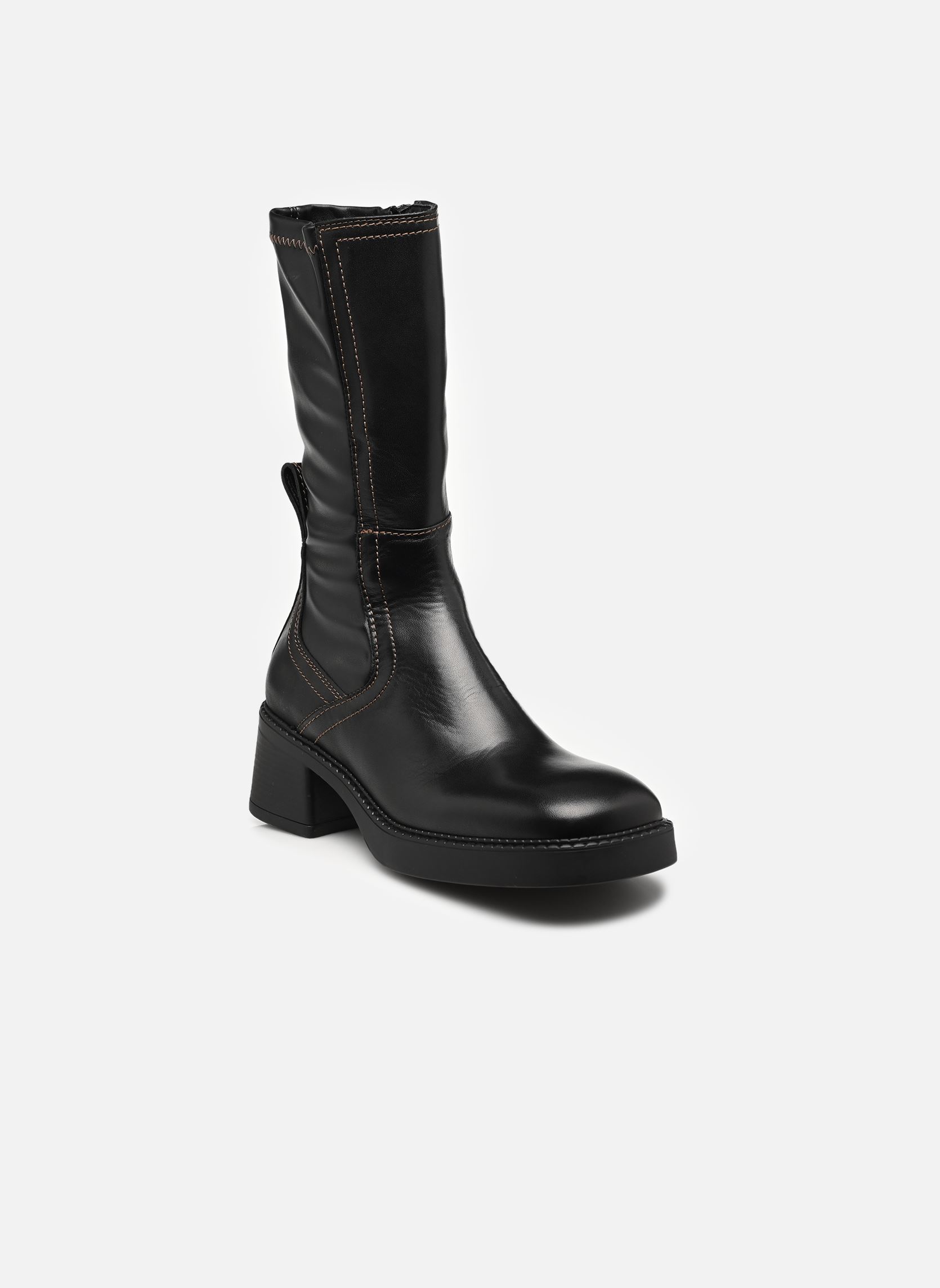 Enkellaarzen en boots Fabi dames zwart E8 by Miista Enkellaarzen en boots Fabi dames zwart BLACK