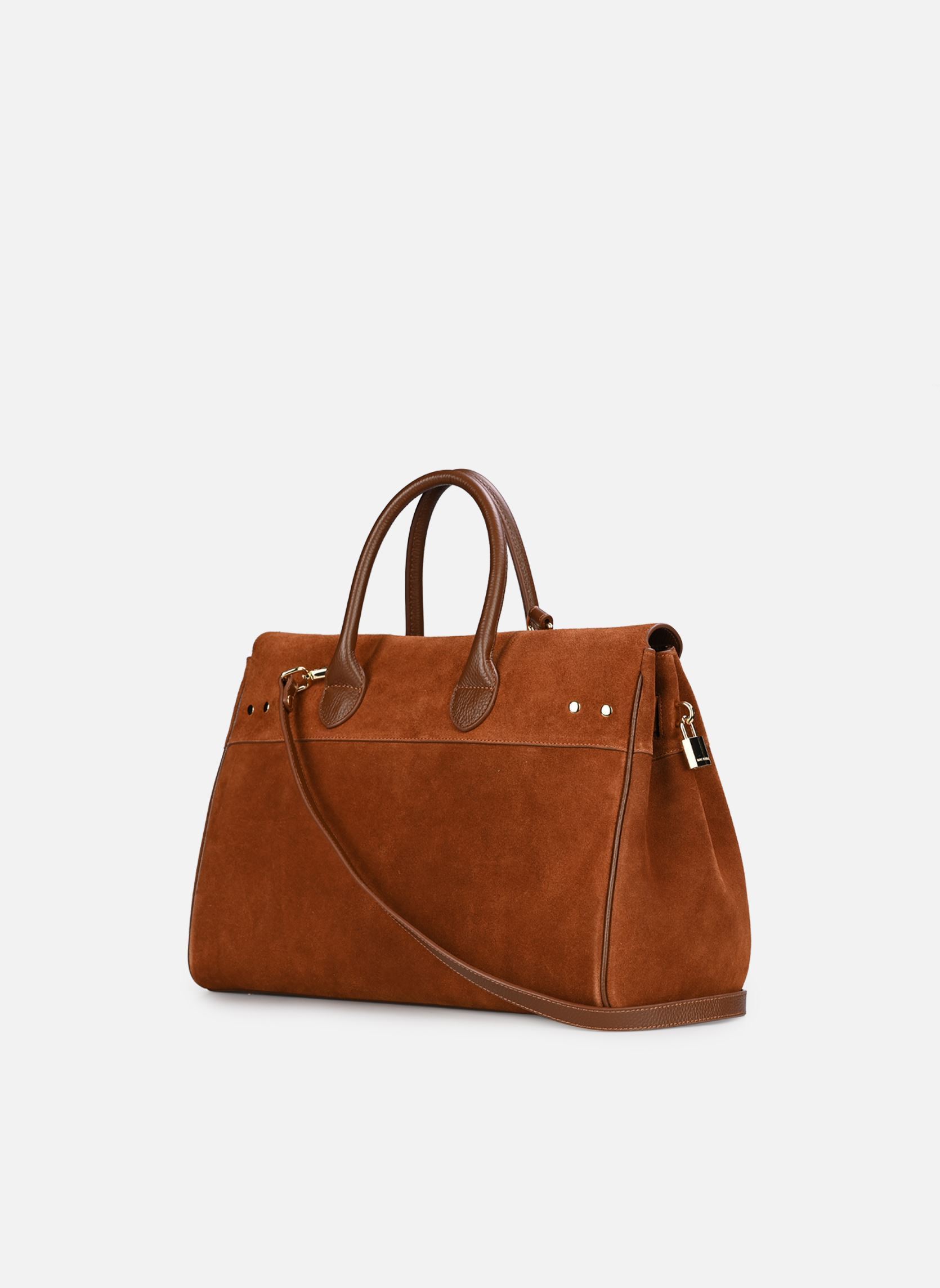 Bolsos de mano Pyla Romy S mujer marrón Mac Douglas Bolsos de mano Pyla Romy S mujer marrón VELOURS CARAMEL VE83