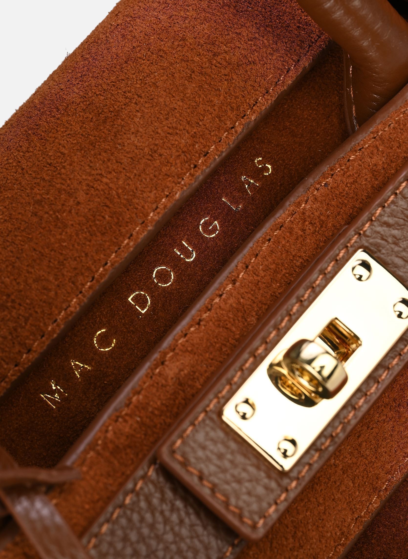 Bolsos de mano Pyla Romy S mujer marrón Mac Douglas Bolsos de mano Pyla Romy S mujer marrón VELOURS CARAMEL VE83