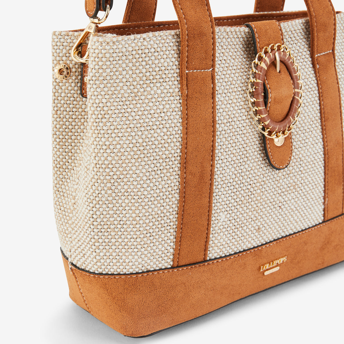 Nine West Bettina Satchel, Marrón (Brown Logo), Talla única