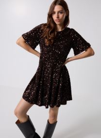 Jurken ROBE-SEQUIN dames bruin Georgia Rose Jurken ROBE-SEQUIN dames bruin CHOCOLATE FONDANT