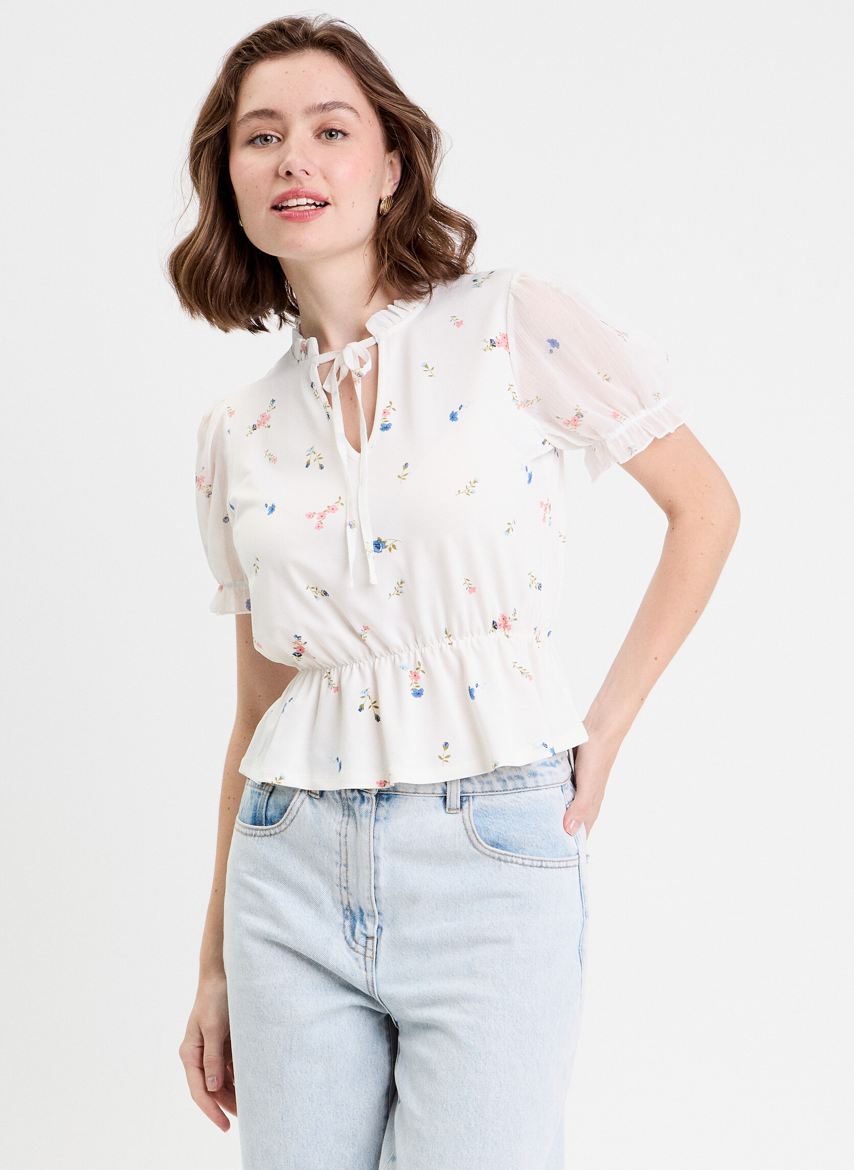 Tops KBLOUCREZ femme blanc Cache Cache Tops KBLOUCREZ femme blanc Blanc