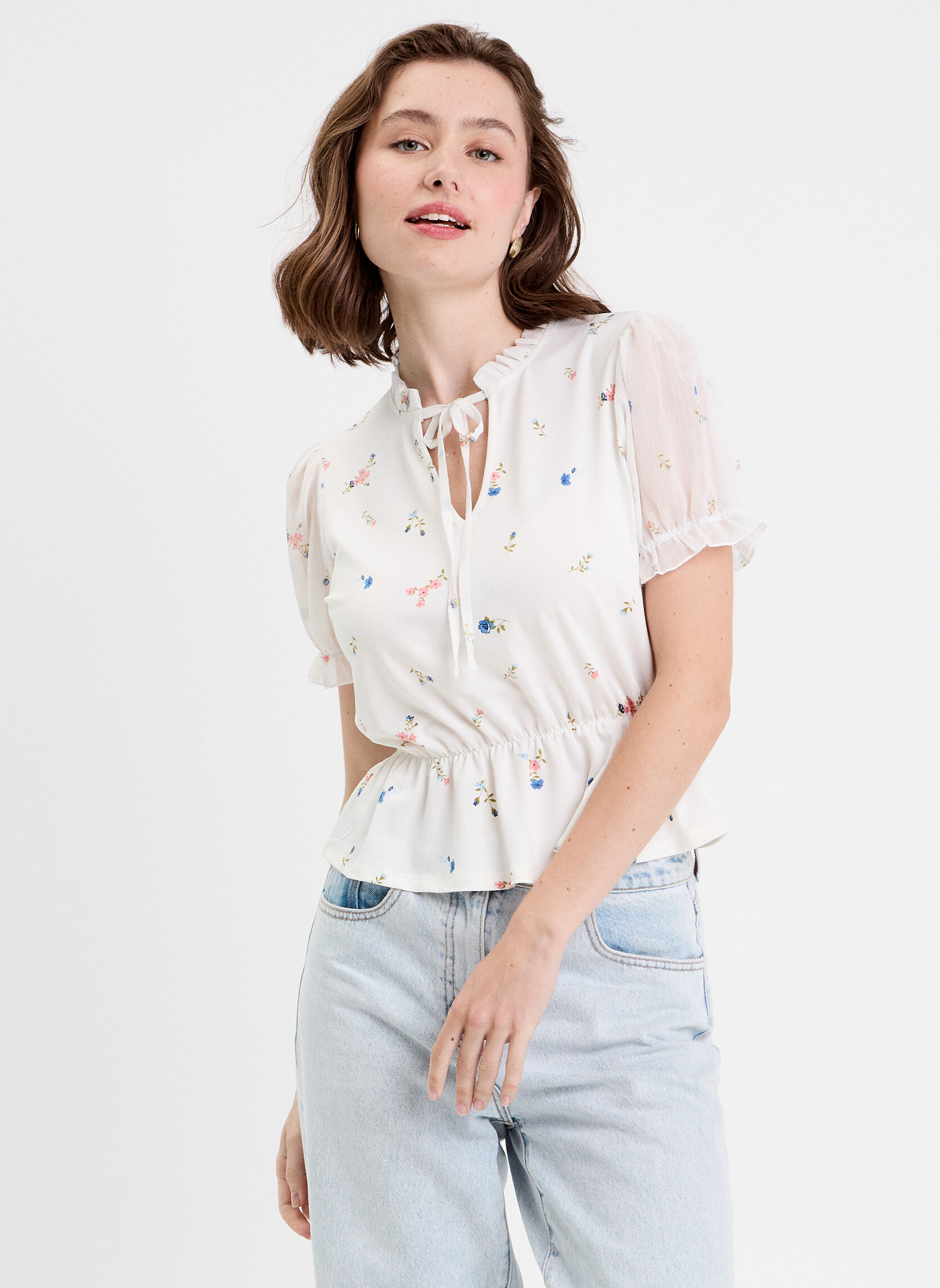 Tops KBLOUCREZ femme blanc Cache Cache Tops KBLOUCREZ femme blanc Blanc