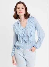 Tops LBLOUVOL6 femme bleu Cache Cache Tops LBLOUVOL6 femme bleu Bleu clair