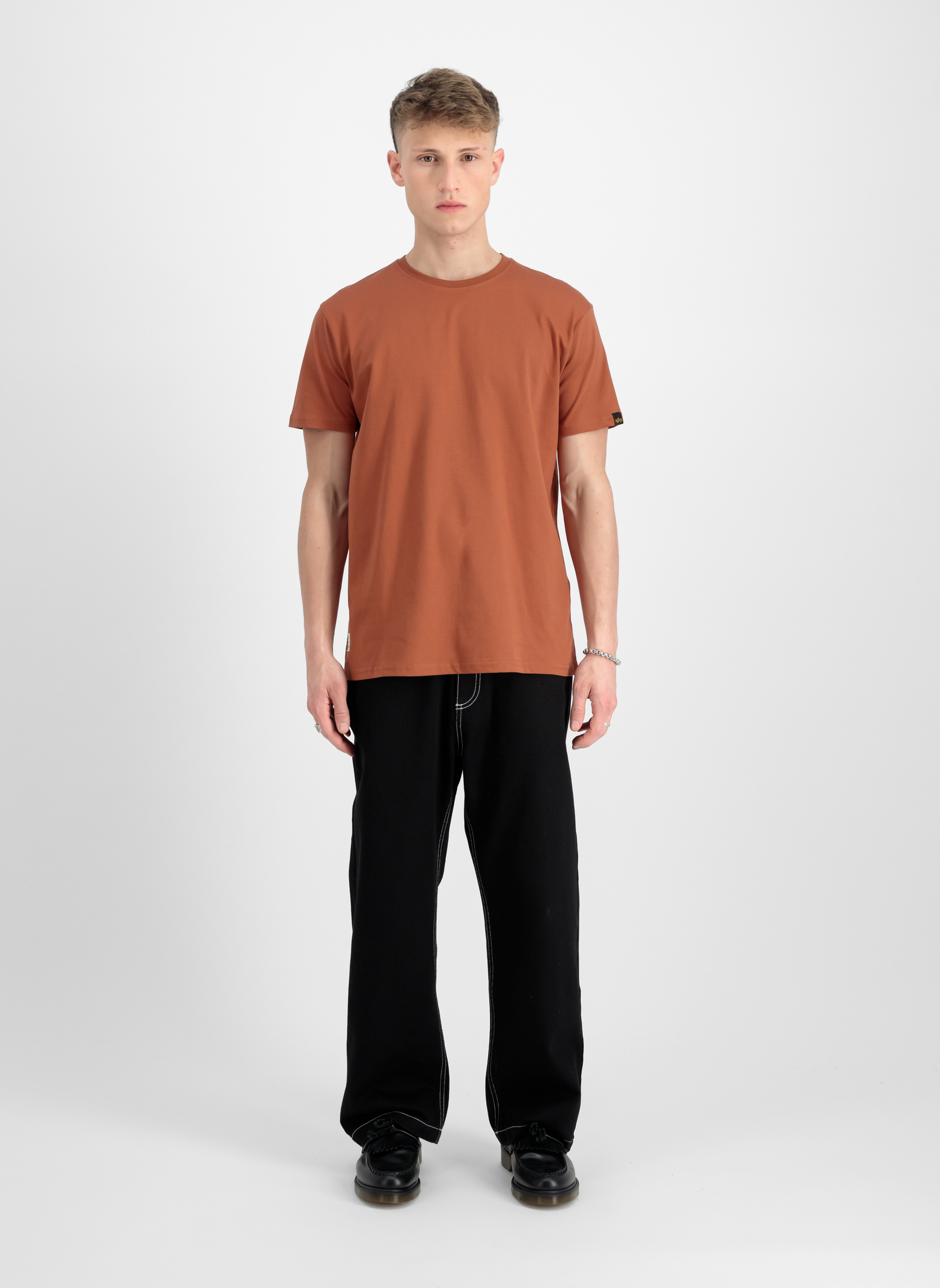 T-shirt Alpha Industries Big Boy's - Rouge - Manches Longues - NEUF