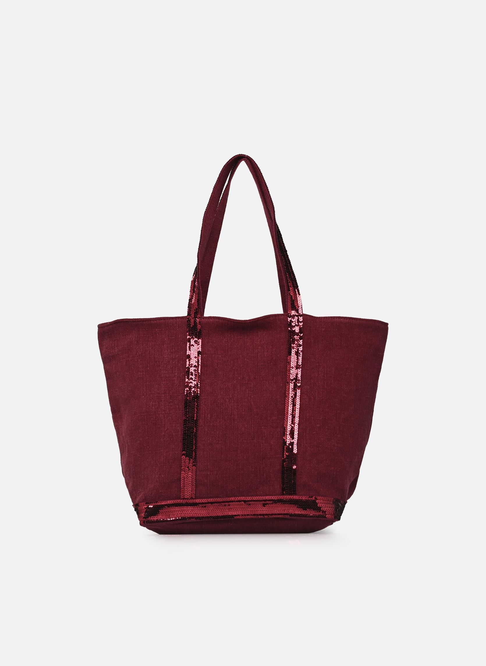 Cabas Cabas M Zippe Porte Epaule Zippe En Lin femme rose Vanessa Bruno Cabas Cabas M Zippe Porte Epaule Zippe En Lin femme rose FRAMBOISE