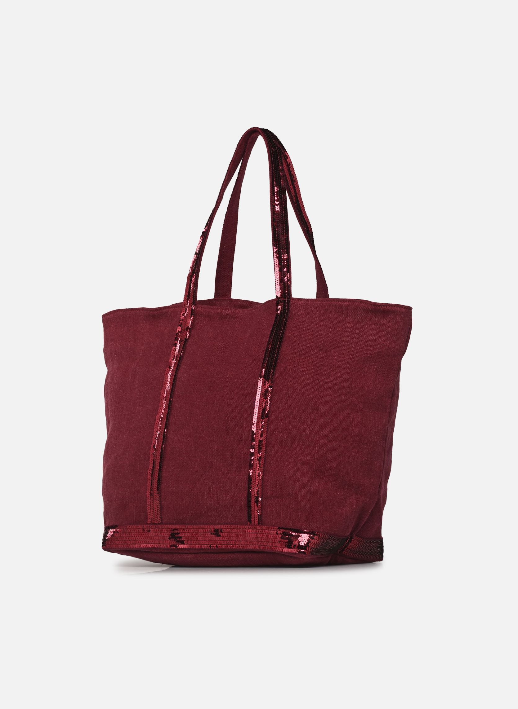 Shopper Cabas L Zippe Porte Epaule Zippe En Lin damen rosa Vanessa Bruno Shopper Cabas L Zippe Porte Epaule Zippe En Lin damen rosa FRAMBOISE