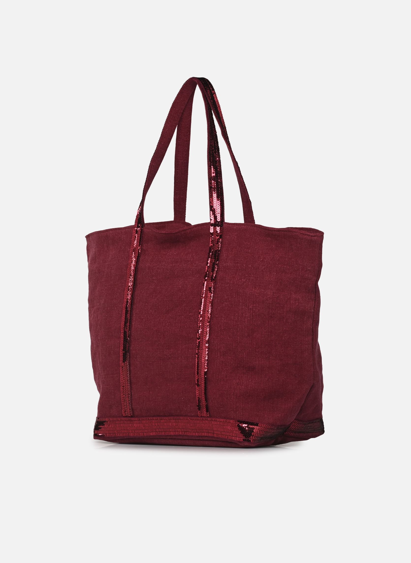 Shopper Cabas L Zippe Porte Epaule Zippe En Lin damen rosa Vanessa Bruno Shopper Cabas L Zippe Porte Epaule Zippe En Lin damen rosa FRAMBOISE