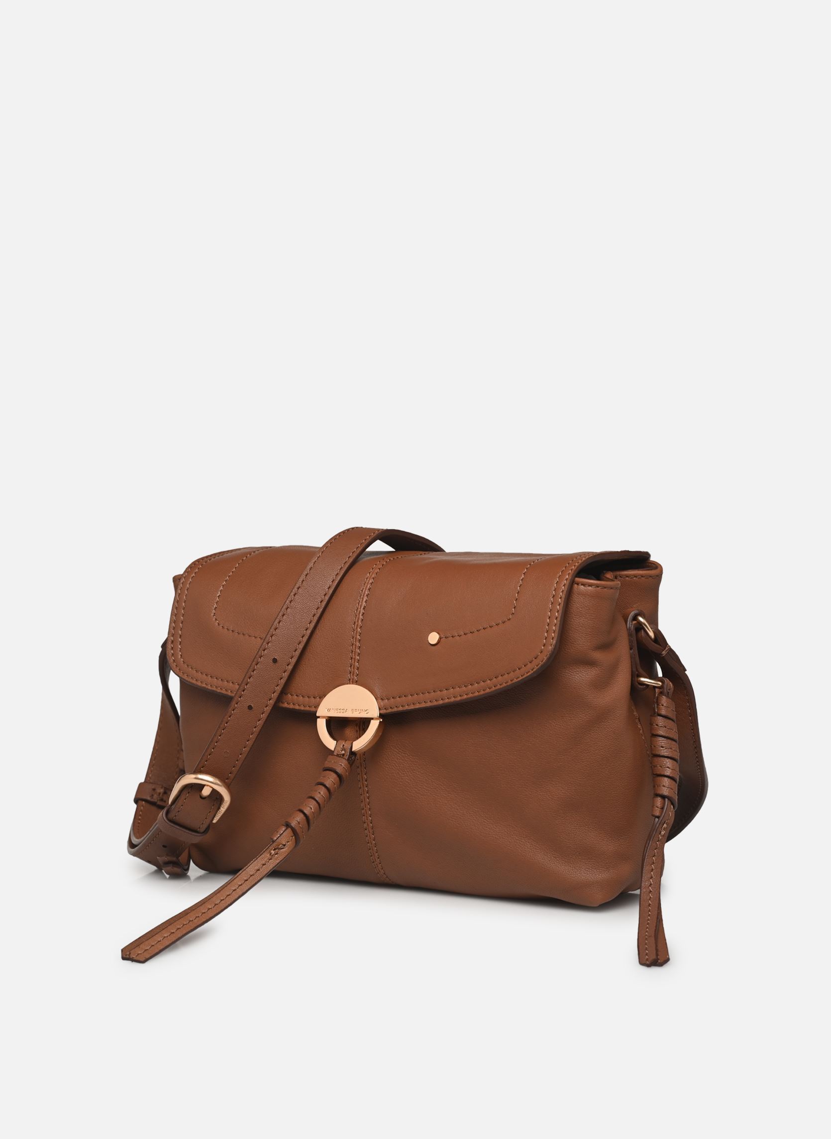 Bandolera Clutch Othilia En Cuir Nappa mujer marrón Vanessa Bruno Bandolera Clutch Othilia En Cuir Nappa mujer marrón HAVANE