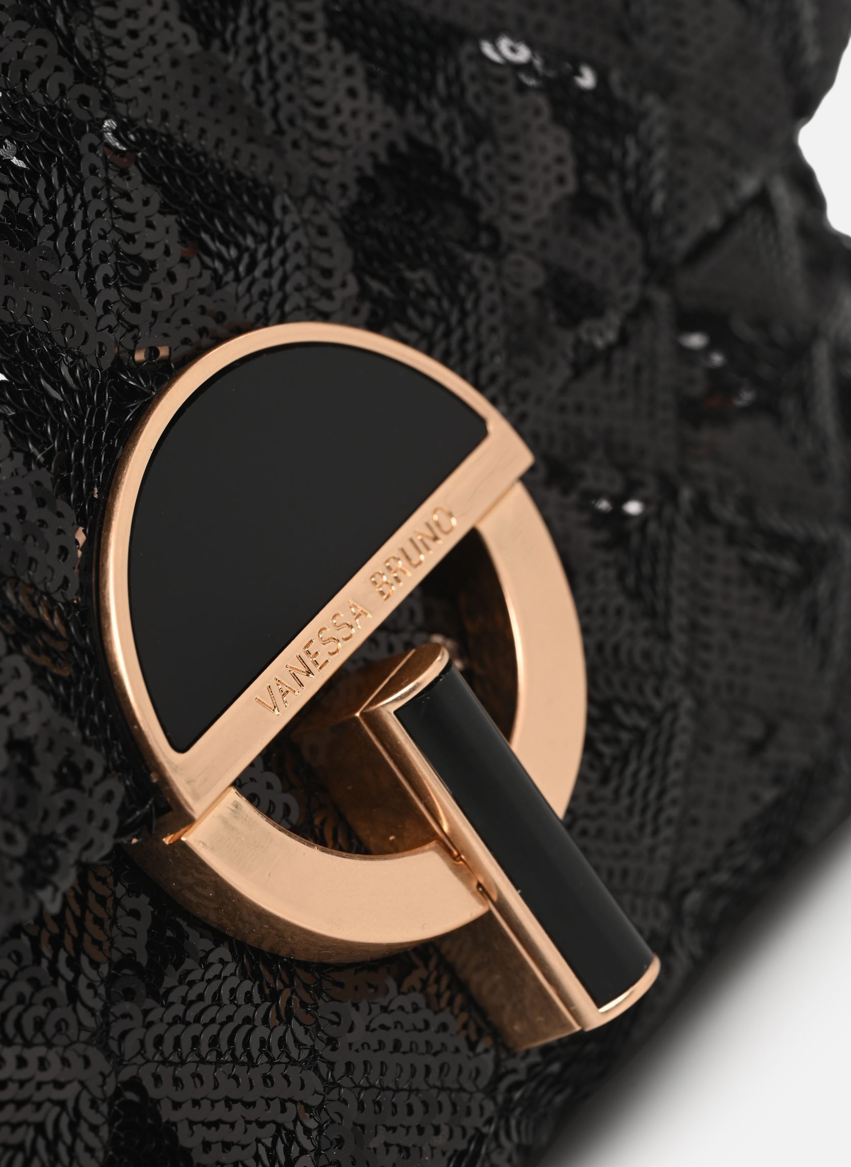 Sacs bandoulière Moon Moyen En Tissu Sequins femme noir Vanessa Bruno Sacs bandoulière Moon Moyen En Tissu Sequins femme noir NOIR