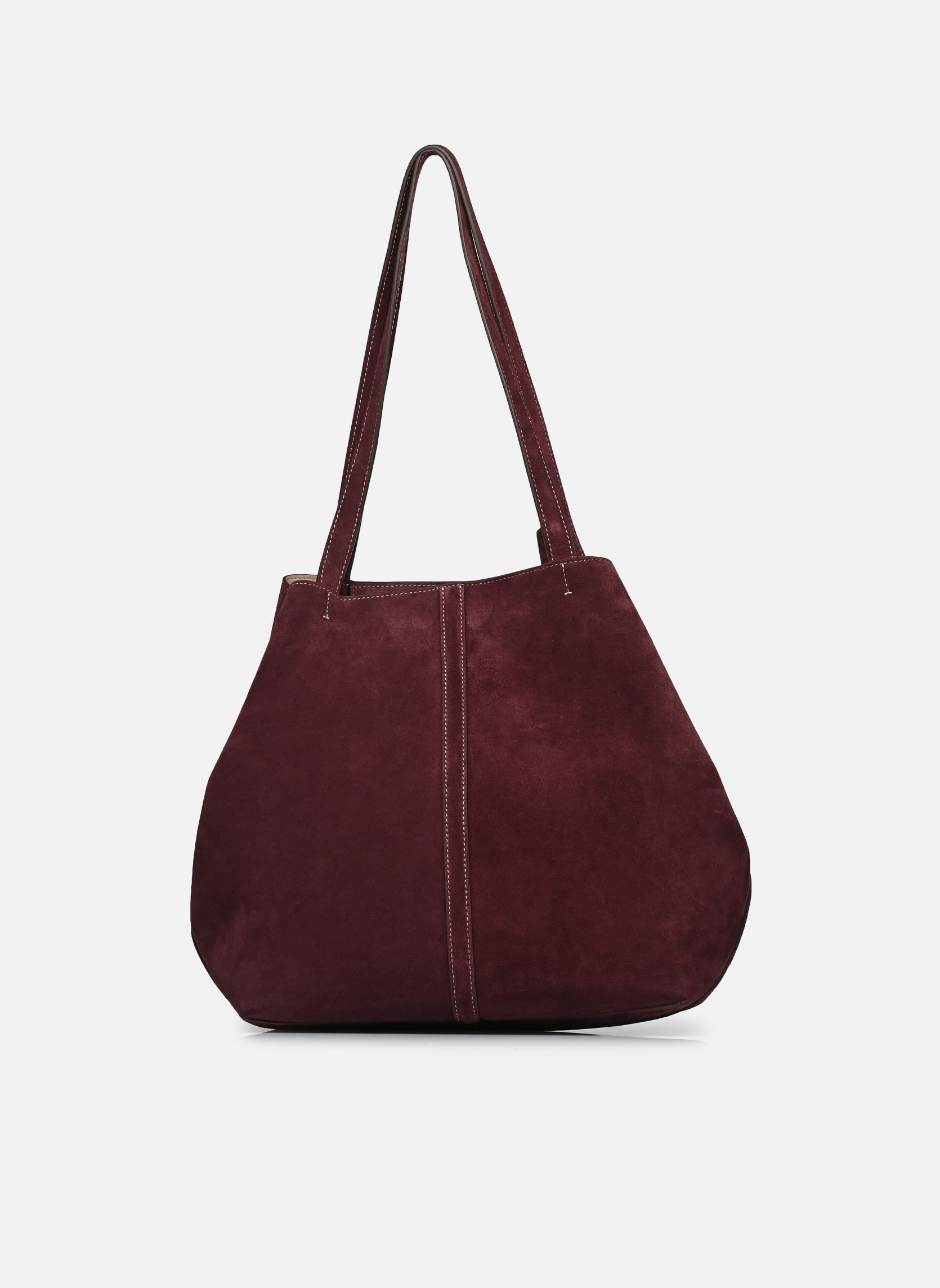 Cabas Tote Bag Gm Porte Epaule En Suede femme violet Vanessa Bruno Cabas Tote Bag Gm Porte Epaule En Suede femme violet PRUNE