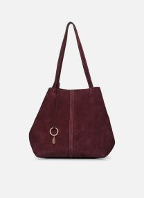 Cabas Tote Bag Gm Porte Epaule En Suede femme violet