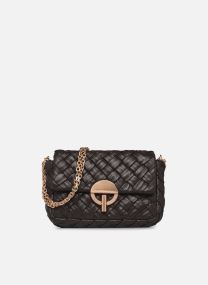 Schoudertassen Moon Moyen En Cuir D'Agneau Tresse Damie dames zwart