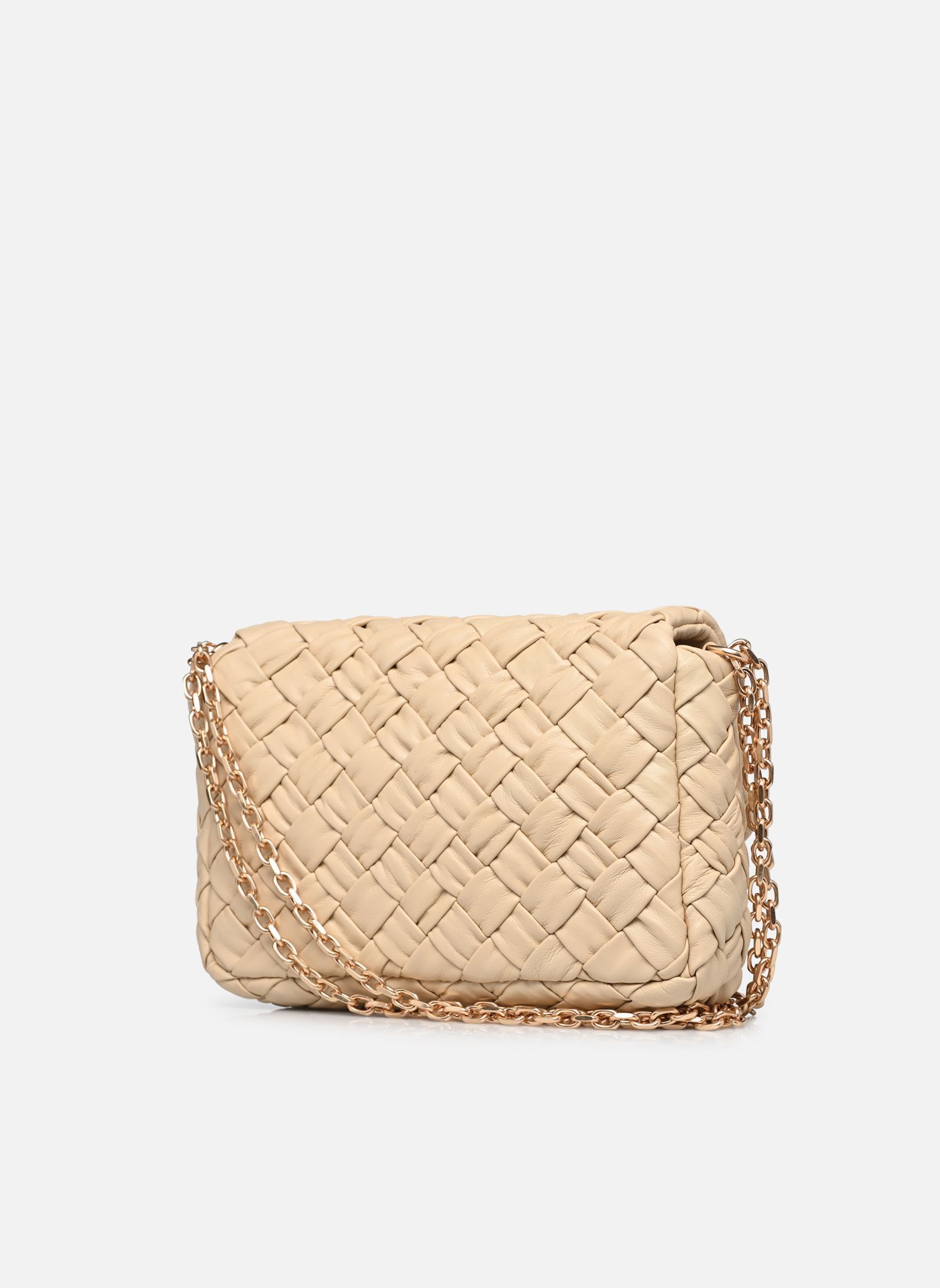 Sacs bandoulière Moon Moyen En Cuir D'Agneau Tresse Damie femme blanc Vanessa Bruno Sacs bandoulière Moon Moyen En Cuir D'Agneau Tresse Damie femme blanc IVOIRE