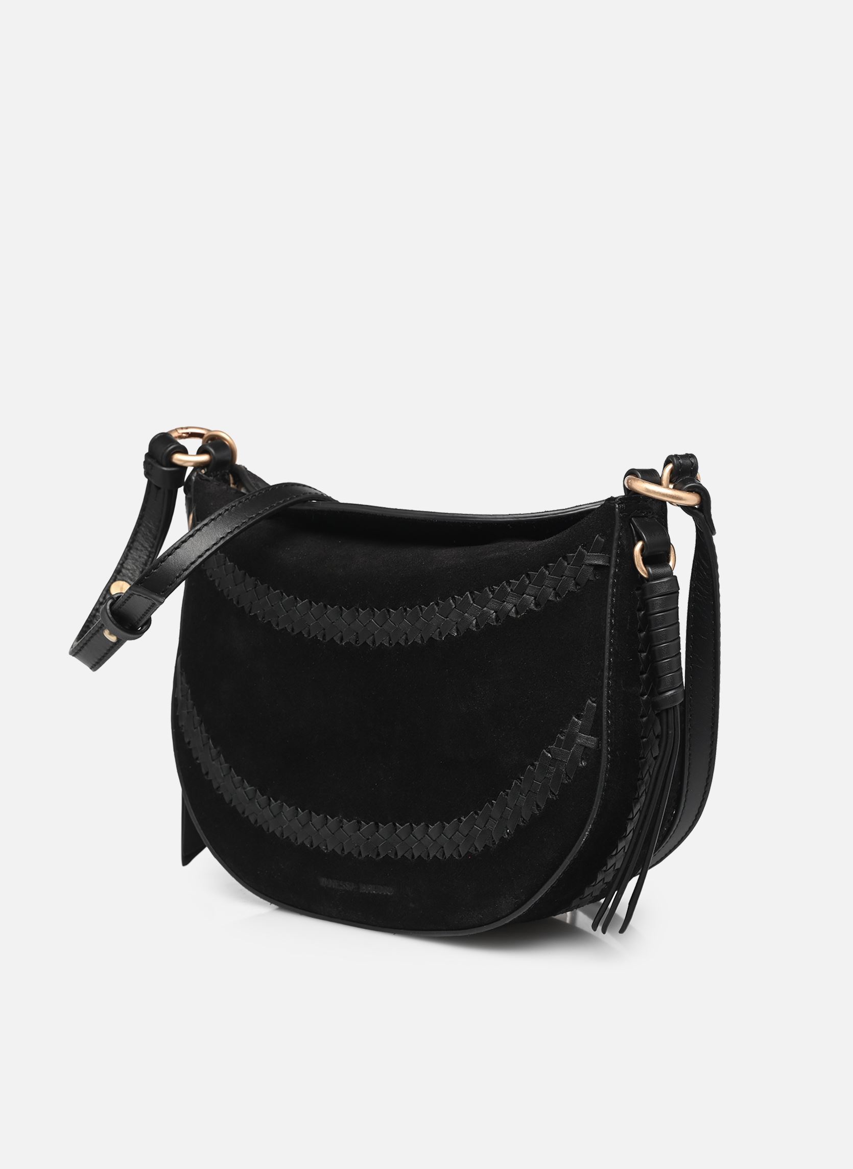 Borse a tracolla Mini Daily Bag En Suede Et Details Cuir donna nero Vanessa Bruno Borse a tracolla Mini Daily Bag En Suede Et Details Cuir donna nero NOIR