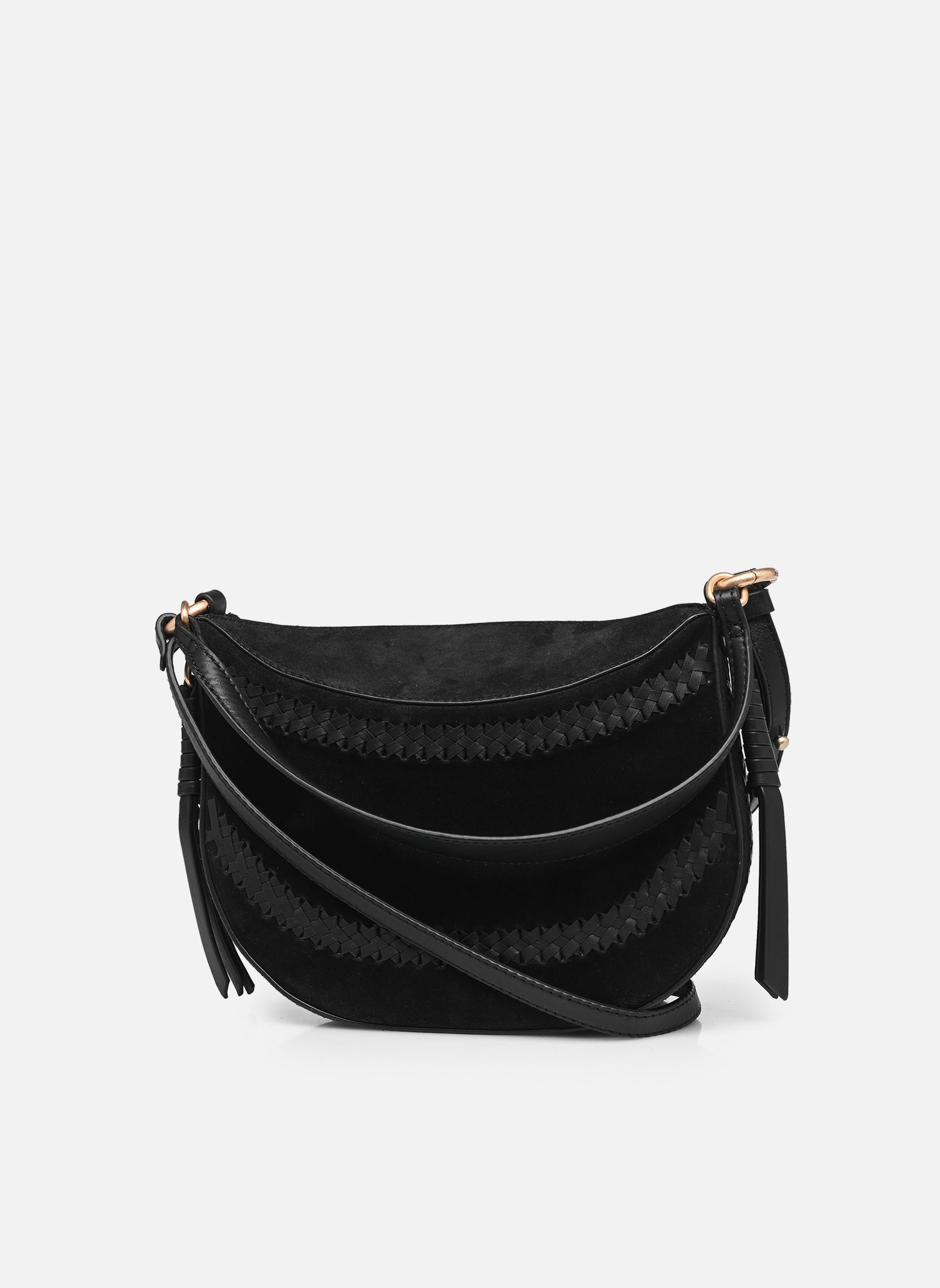Borse a tracolla Mini Daily Bag En Suede Et Details Cuir donna nero Vanessa Bruno Borse a tracolla Mini Daily Bag En Suede Et Details Cuir donna nero NOIR