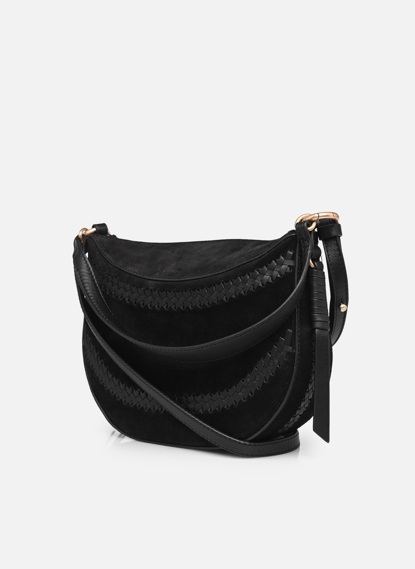 Borse a tracolla Mini Daily Bag En Suede Et Details Cuir donna nero Vanessa Bruno Borse a tracolla Mini Daily Bag En Suede Et Details Cuir donna nero NOIR