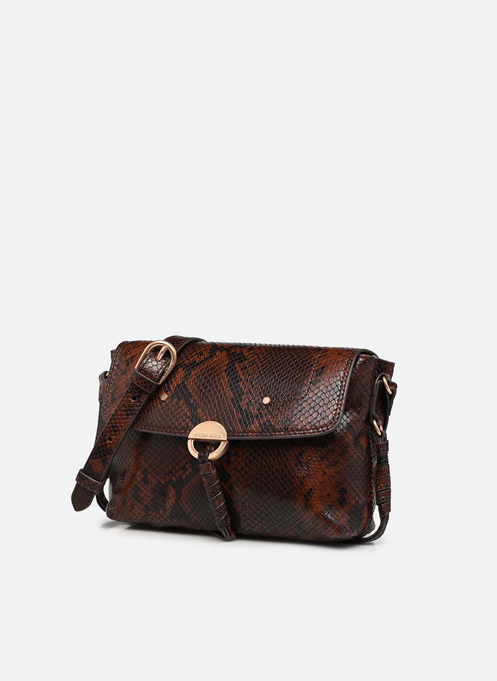 Pochettes Clutch Othilia En Cuir Veau Imprime Pyth femme marron Vanessa Bruno Pochettes Clutch Othilia En Cuir Veau Imprime Pyth femme marron FAUVE