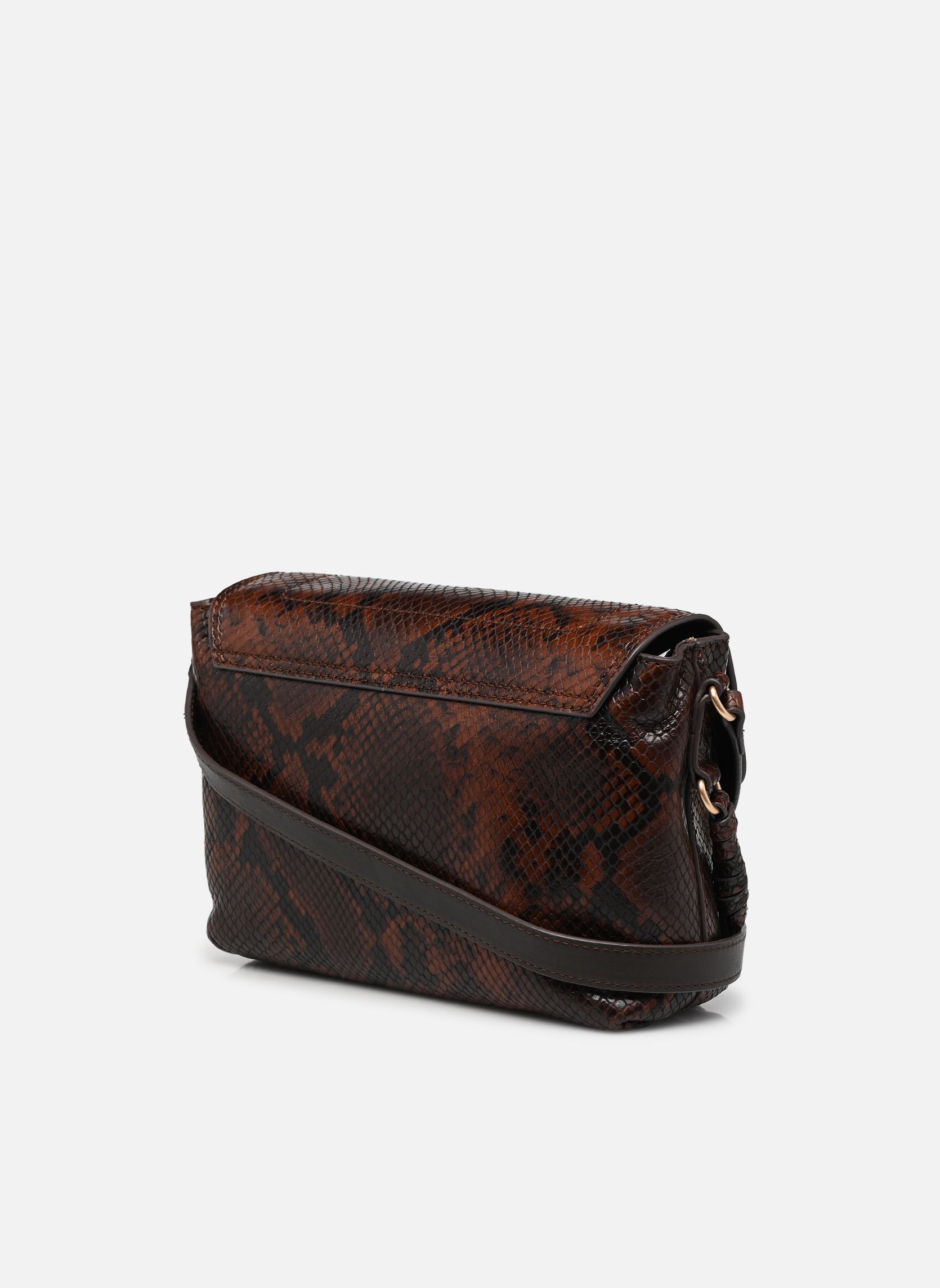 Pochettes Clutch Othilia En Cuir Veau Imprime Pyth femme marron Vanessa Bruno Pochettes Clutch Othilia En Cuir Veau Imprime Pyth femme marron FAUVE