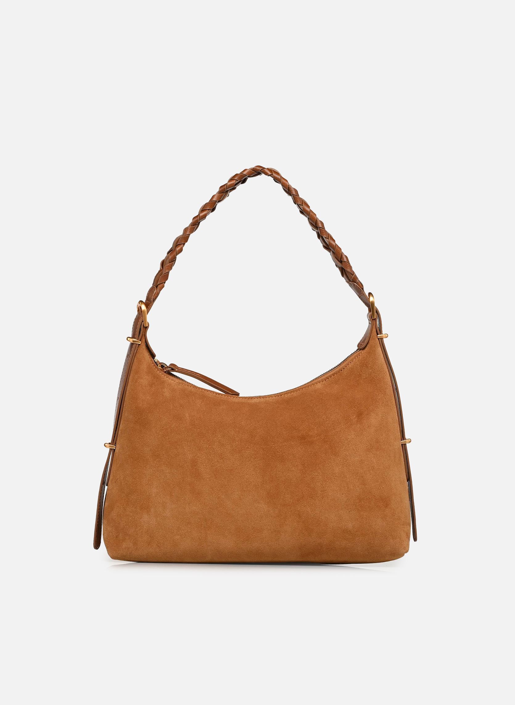 Umhängetaschen Jess Pm Zip Porte Epaule Zippe En Suede damen braun Vanessa Bruno Umhängetaschen Jess Pm Zip Porte Epaule Zippe En Suede damen braun NOISETTE