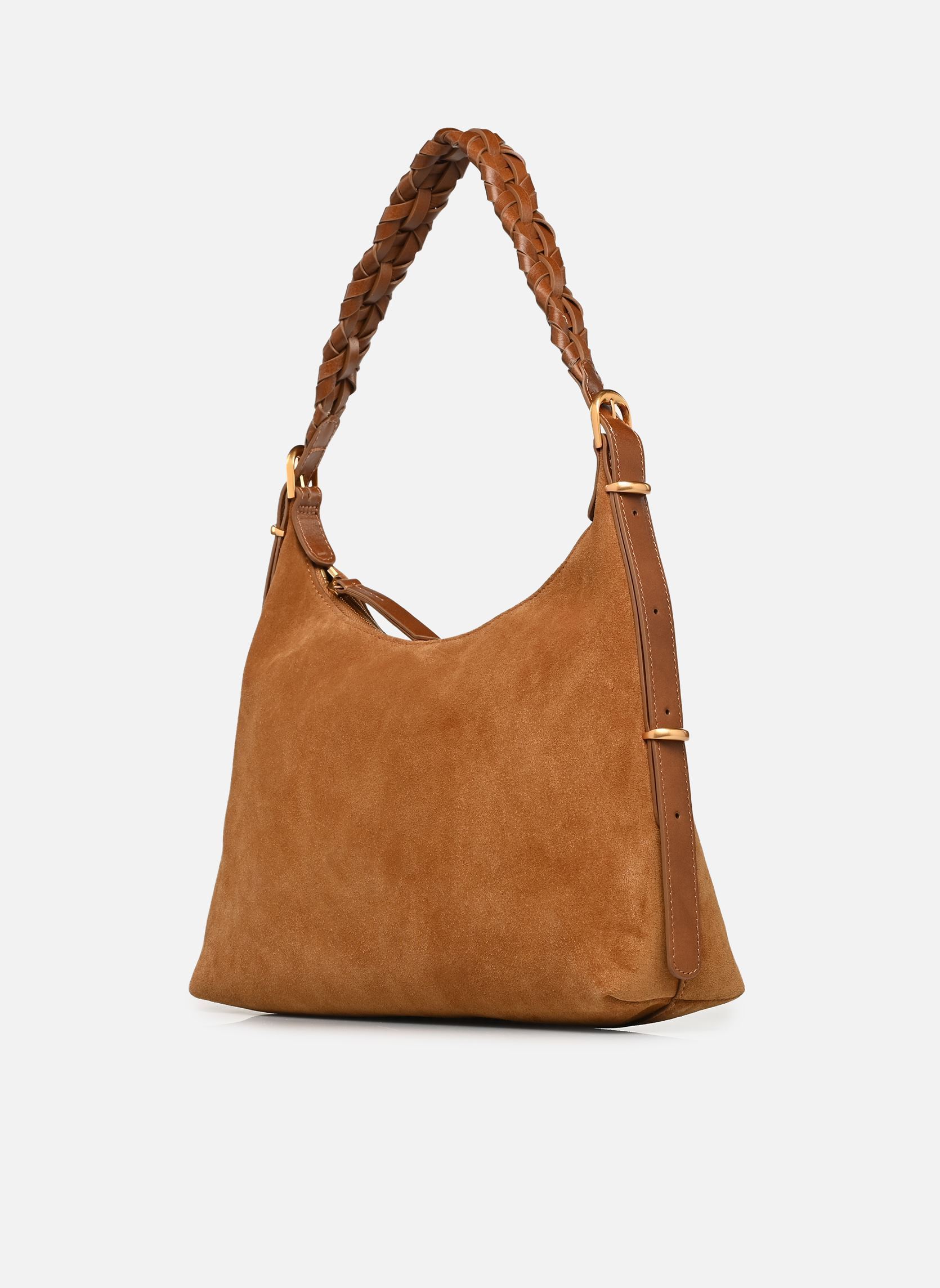 Umhängetaschen Jess Pm Zip Porte Epaule Zippe En Suede damen braun Vanessa Bruno Umhängetaschen Jess Pm Zip Porte Epaule Zippe En Suede damen braun NOISETTE