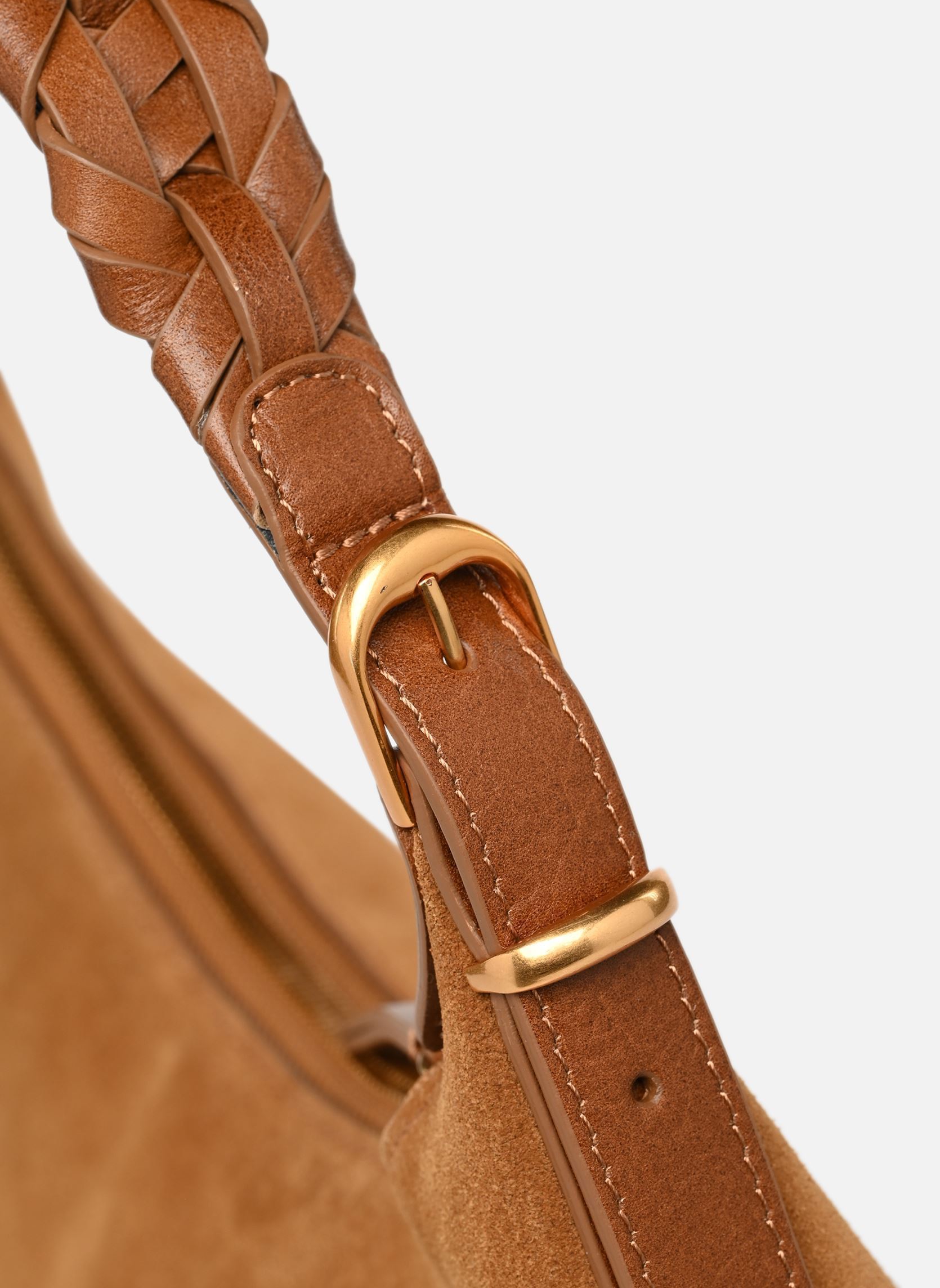 Umhängetaschen Jess Pm Zip Porte Epaule Zippe En Suede damen braun Vanessa Bruno Umhängetaschen Jess Pm Zip Porte Epaule Zippe En Suede damen braun NOISETTE