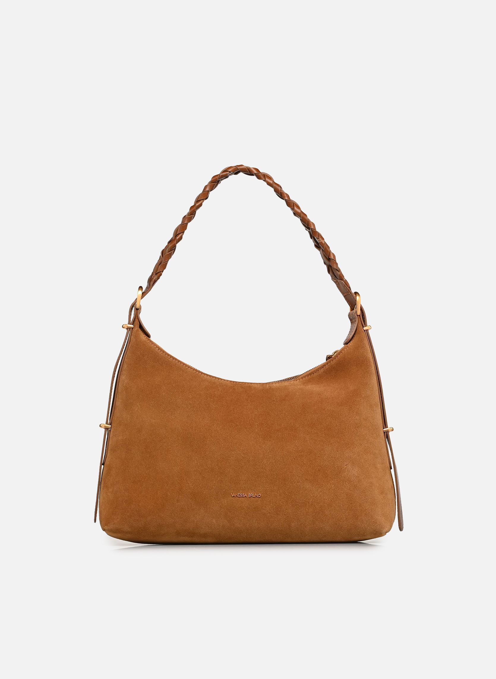 Umhängetaschen Jess Pm Zip Porte Epaule Zippe En Suede damen braun Vanessa Bruno Umhängetaschen Jess Pm Zip Porte Epaule Zippe En Suede damen braun NOISETTE