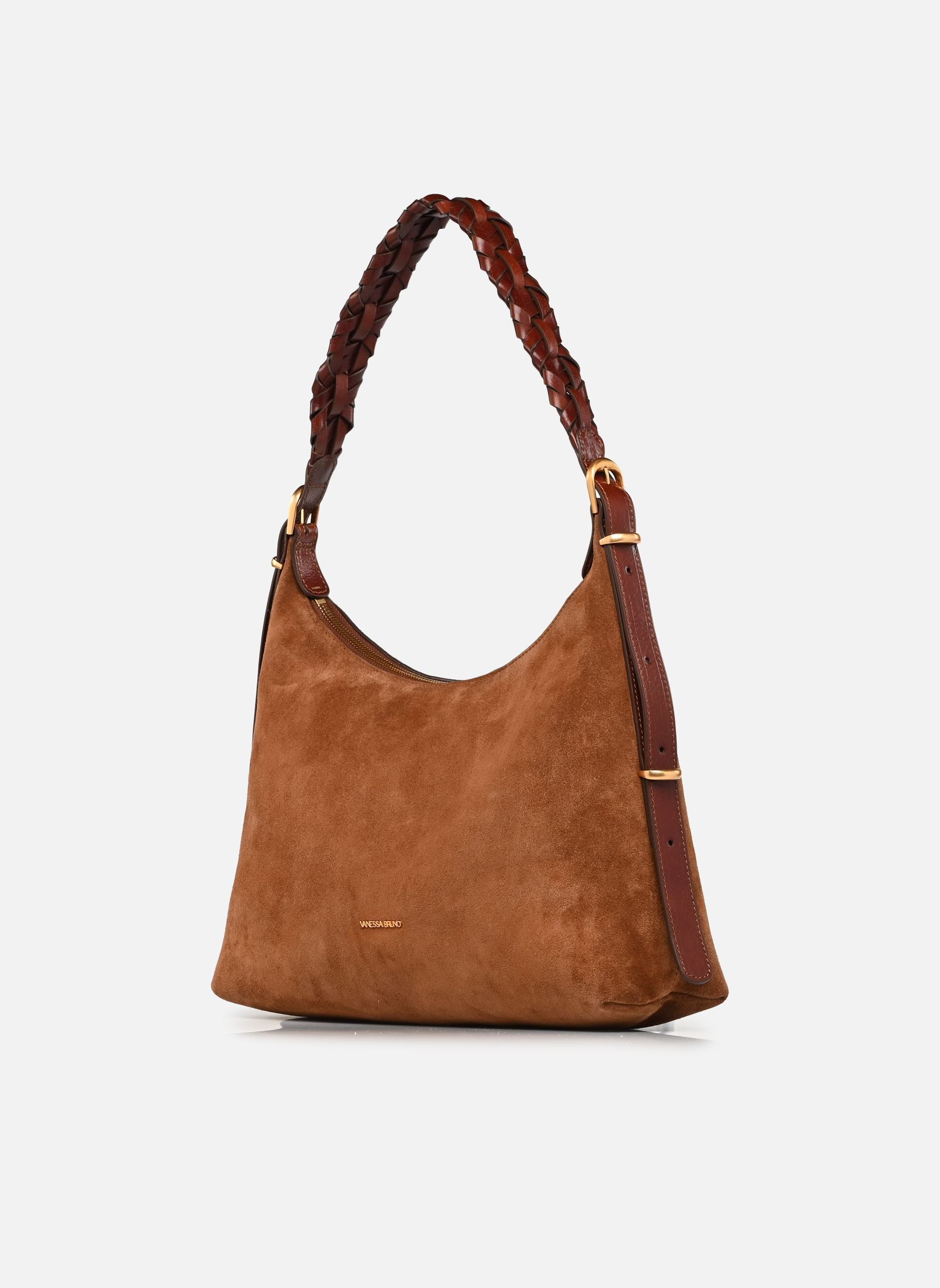 Sacs bandoulière Jess Pm Zip Porte Epaule Zippe En Suede femme marron Vanessa Bruno Sacs bandoulière Jess Pm Zip Porte Epaule Zippe En Suede femme marron COGNAC