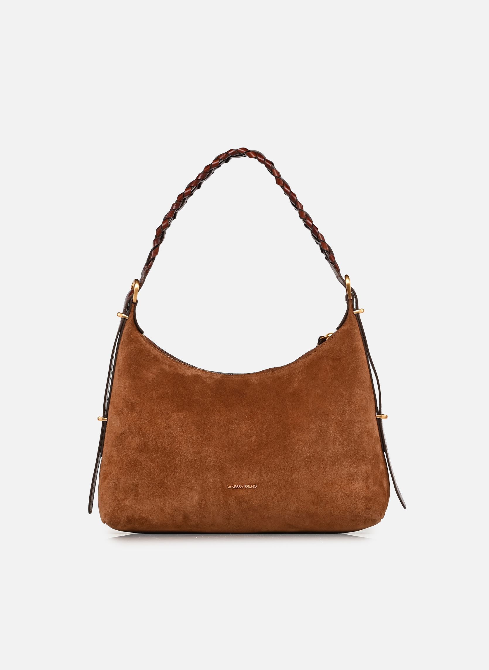 Sacs bandoulière Jess Pm Zip Porte Epaule Zippe En Suede femme marron Vanessa Bruno Sacs bandoulière Jess Pm Zip Porte Epaule Zippe En Suede femme marron COGNAC