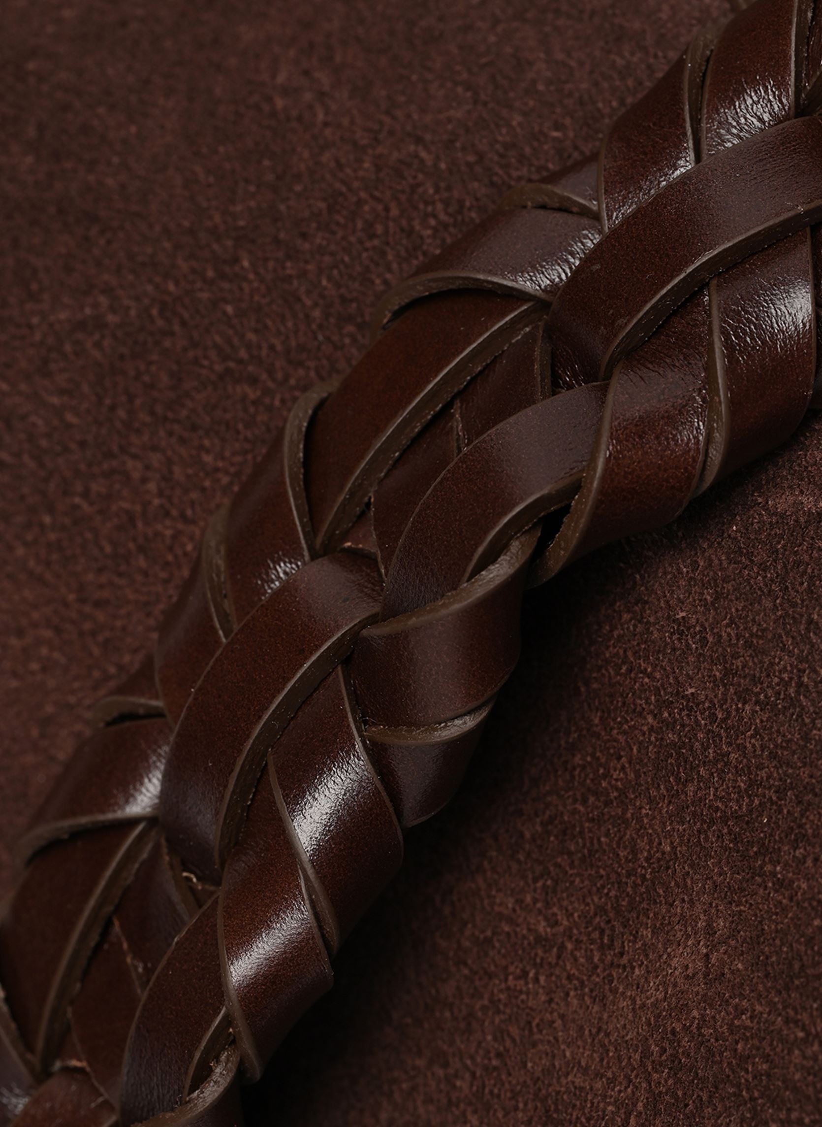 Sacs Jess Hobo Suede Avec Anse Tressee En Cui femme marron Vanessa Bruno Sacs Jess Hobo Suede Avec Anse Tressee En Cui femme marron CHOCOLAT