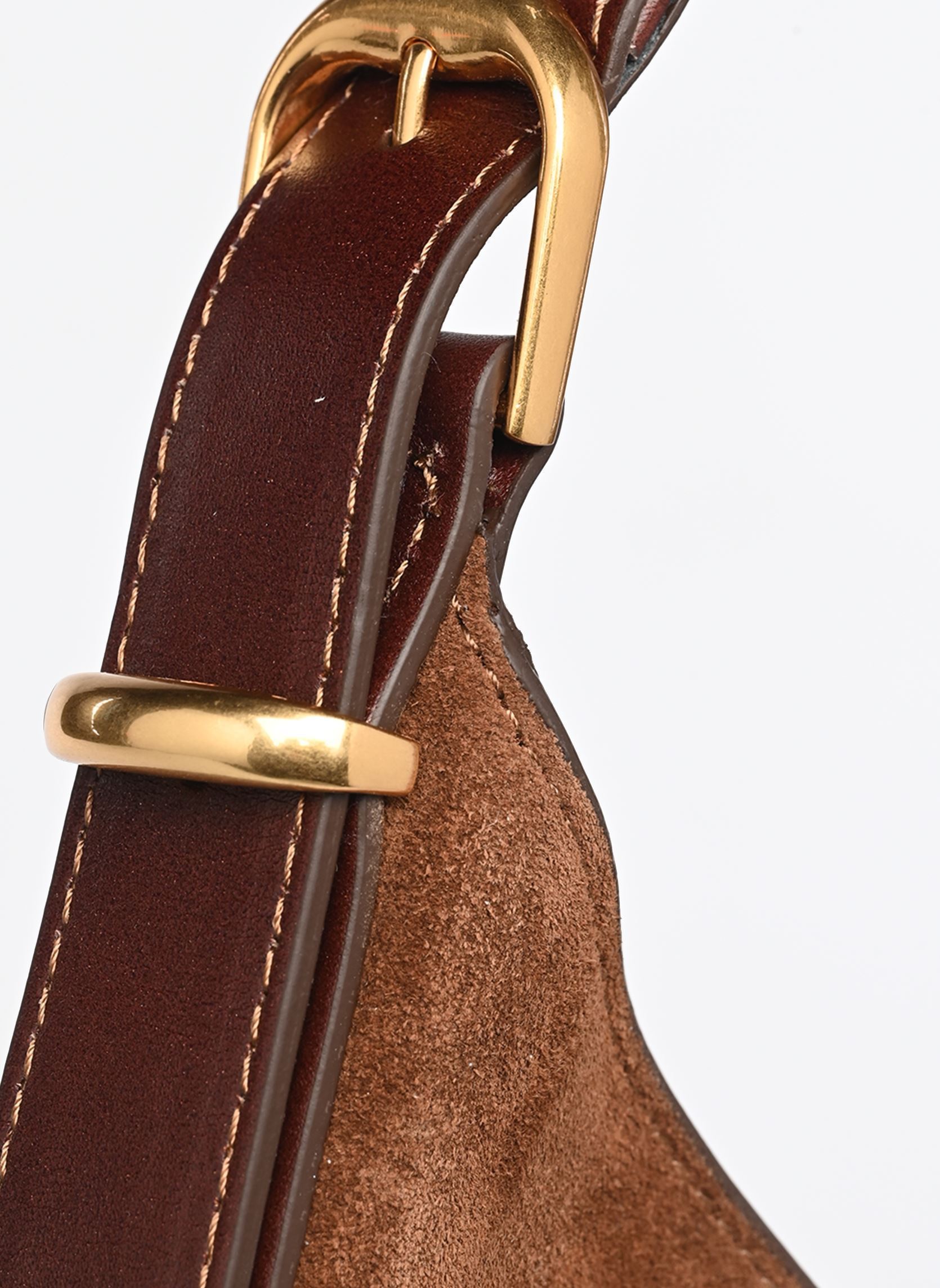 Schoudertassen Jess Hobo Suede Avec Anse Tressee En Cui dames bruin Vanessa Bruno Schoudertassen Jess Hobo Suede Avec Anse Tressee En Cui dames bruin COGNAC