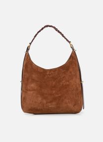 Schoudertassen Jess Hobo Suede Avec Anse Tressee En Cui dames bruin