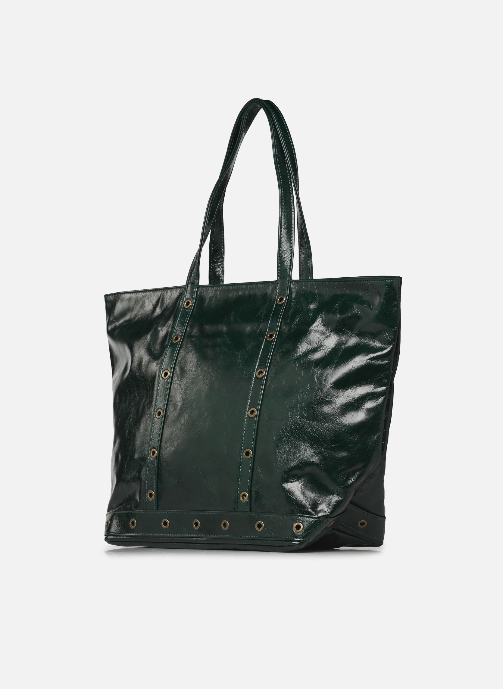 Shopper Cabas L Zippe Porte Epaule En Cuir Frois damen grün Vanessa Bruno Shopper Cabas L Zippe Porte Epaule En Cuir Frois damen grün FORET