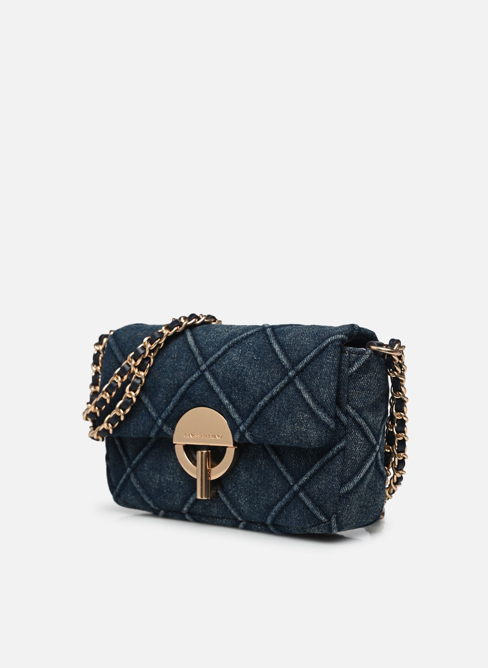 Umhängetaschen Nano Moon En Denim Debosse Avec Chaine F damen blau Vanessa Bruno Umhängetaschen Nano Moon En Denim Debosse Avec Chaine F damen blau DENIM