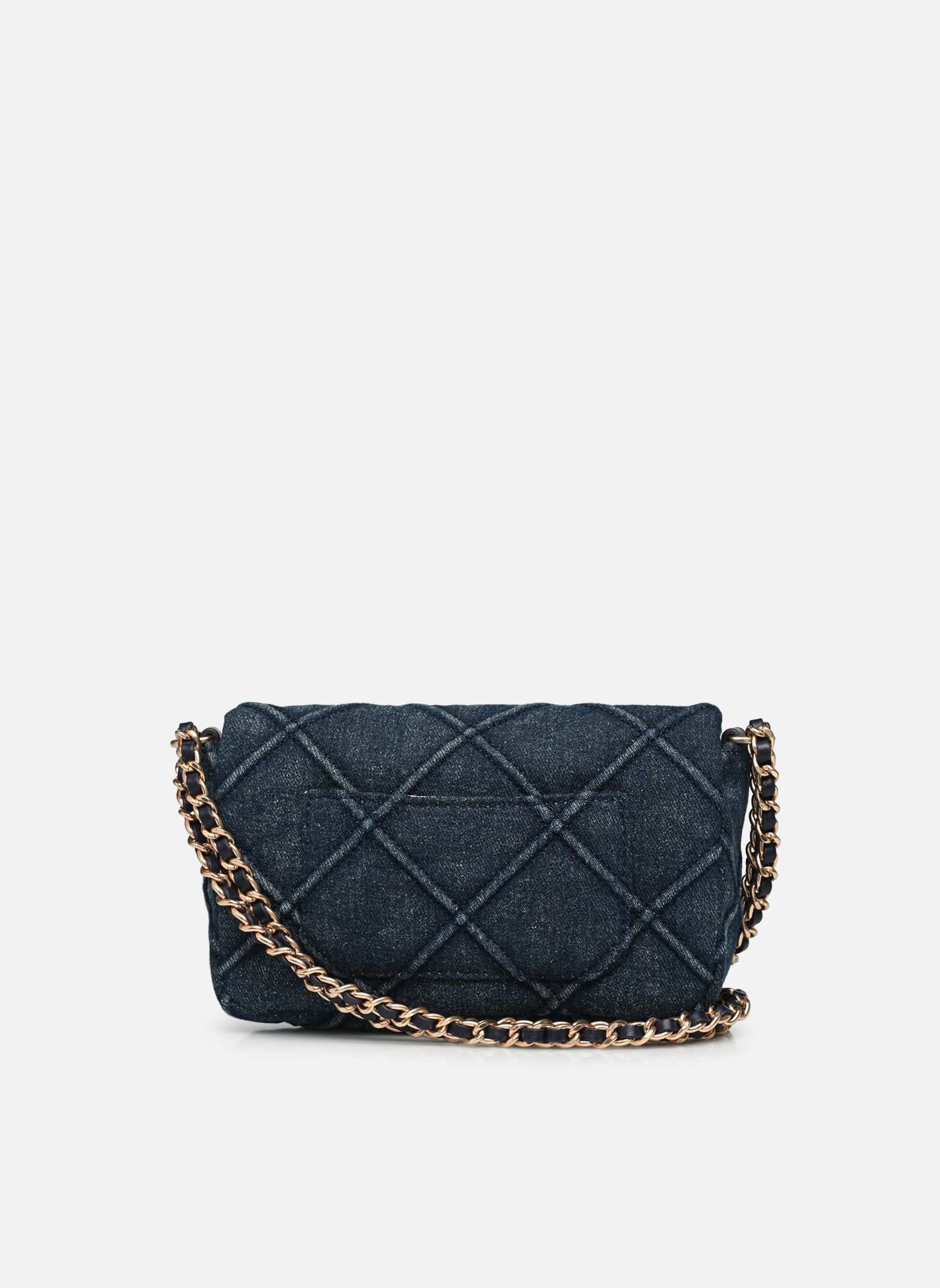 Umhängetaschen Nano Moon En Denim Debosse Avec Chaine F damen blau Vanessa Bruno Umhängetaschen Nano Moon En Denim Debosse Avec Chaine F damen blau DENIM