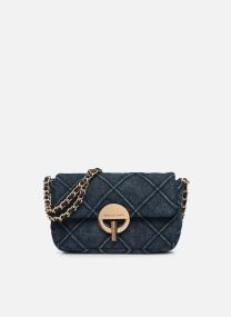 Umhängetaschen Nano Moon En Denim Debosse Avec Chaine F damen blau