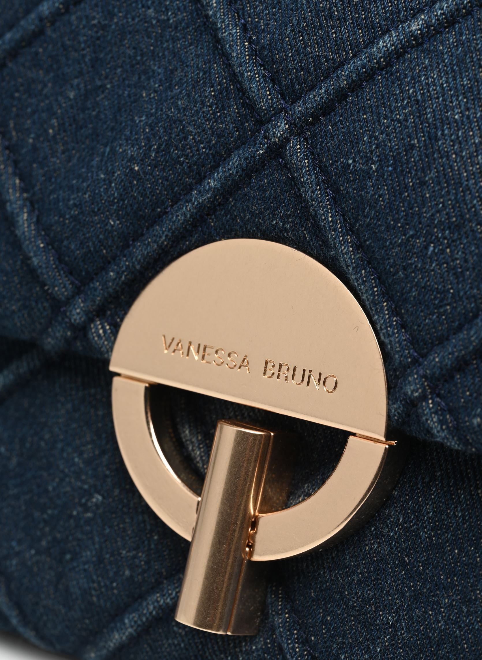 Umhängetaschen Moon Moyen En Denim Debosse Avec Chaine damen blau Vanessa Bruno Umhängetaschen Moon Moyen En Denim Debosse Avec Chaine damen blau DENIM