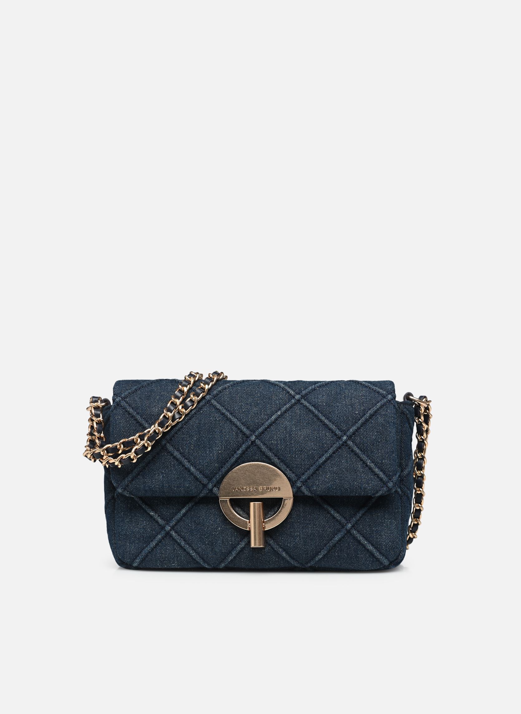 Umhängetaschen Moon Moyen En Denim Debosse Avec Chaine damen blau Vanessa Bruno Umhängetaschen Moon Moyen En Denim Debosse Avec Chaine damen blau DENIM
