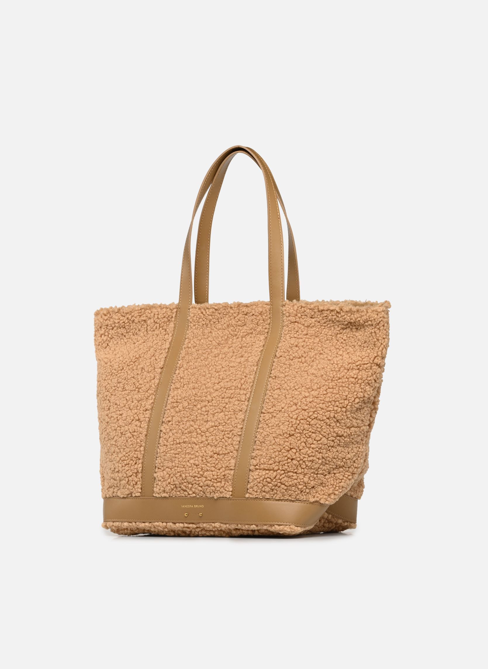 Borsa da spiaggia Cabas L Porte Epaule Zippe En Fausse Fou donna marrone Vanessa Bruno Borsa da spiaggia Cabas L Porte Epaule Zippe En Fausse Fou donna marrone CARAMEL